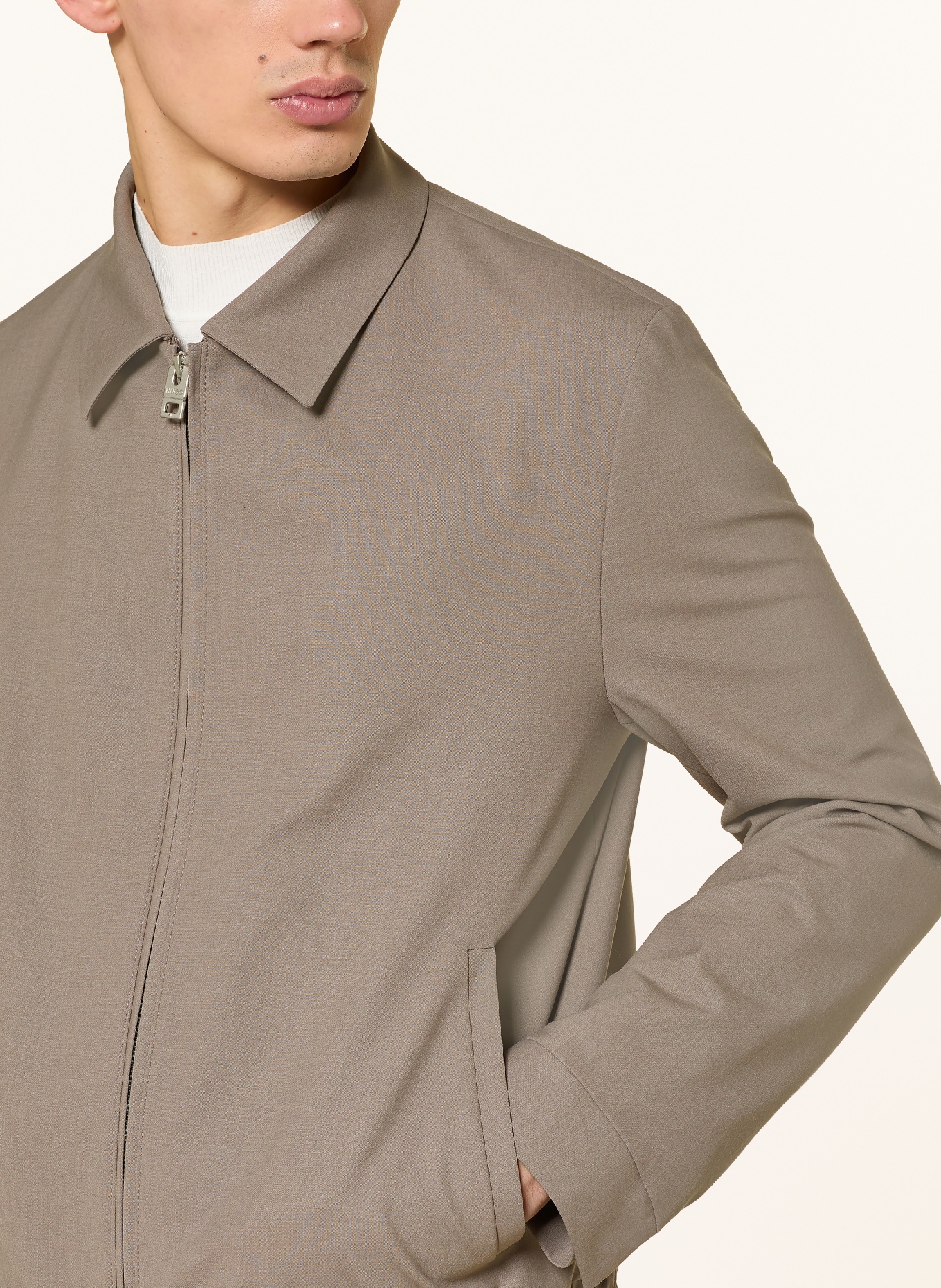 HUGO Blouson ELLYS Slim Fit: TAUPE