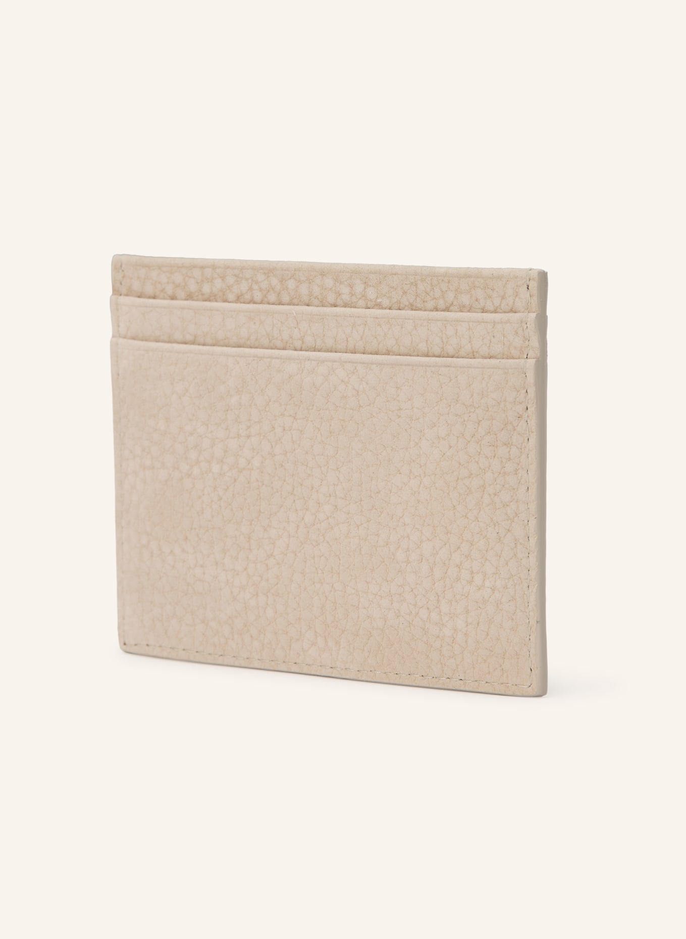 Christian Louboutin Kartenetui MOONCREST: BEIGE / SILBER