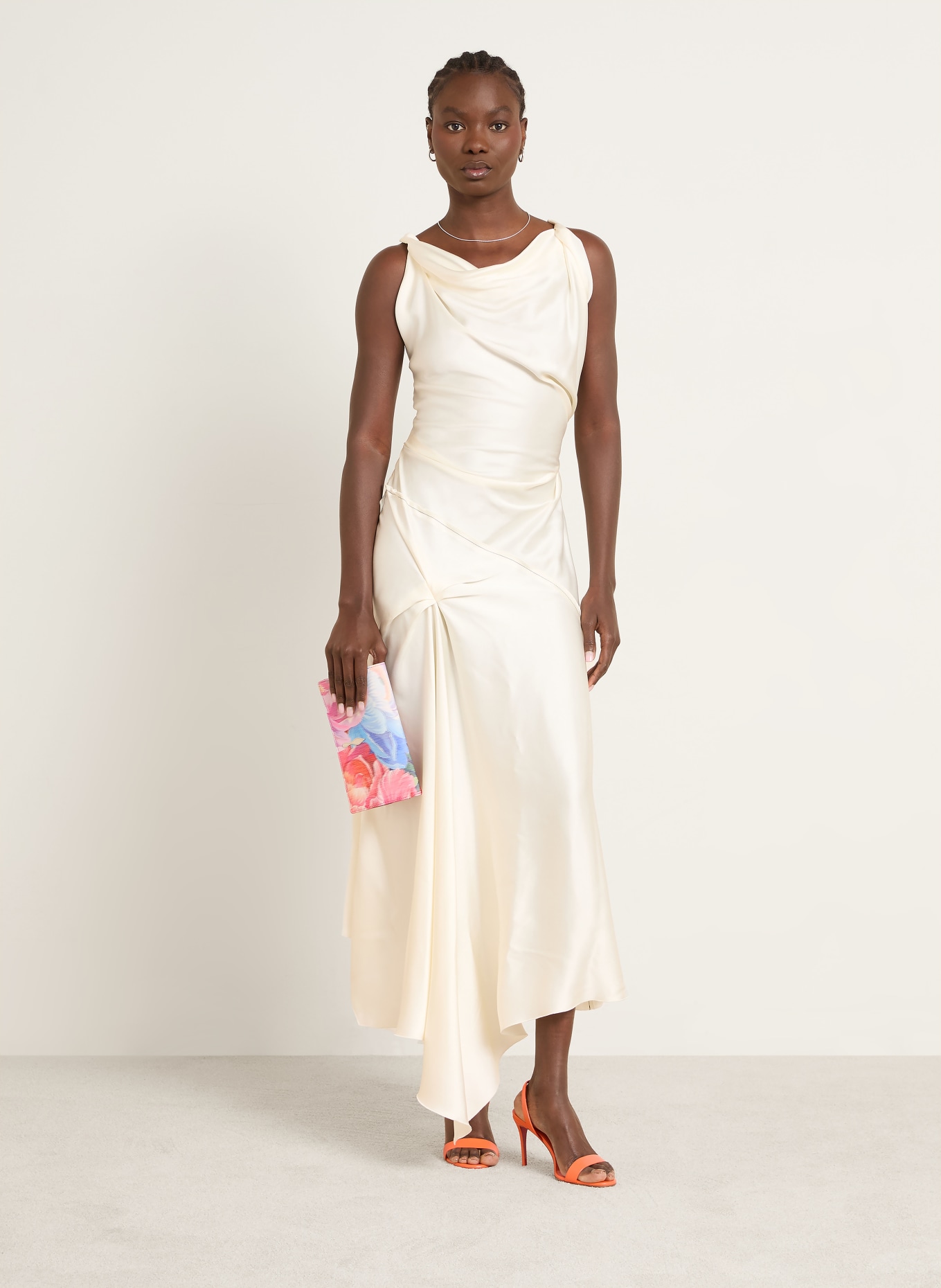 Christian Louboutin BETTINA clutch bag: PINK / RED / LIGHT BLUE