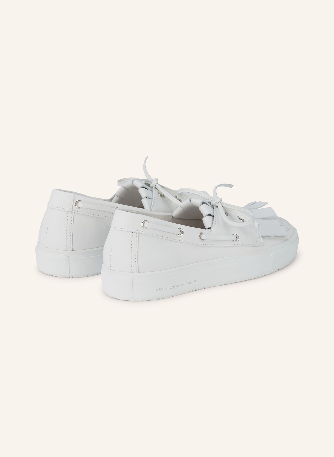 KENNEL & SCHMENGER LENI boat shoes: WHITE