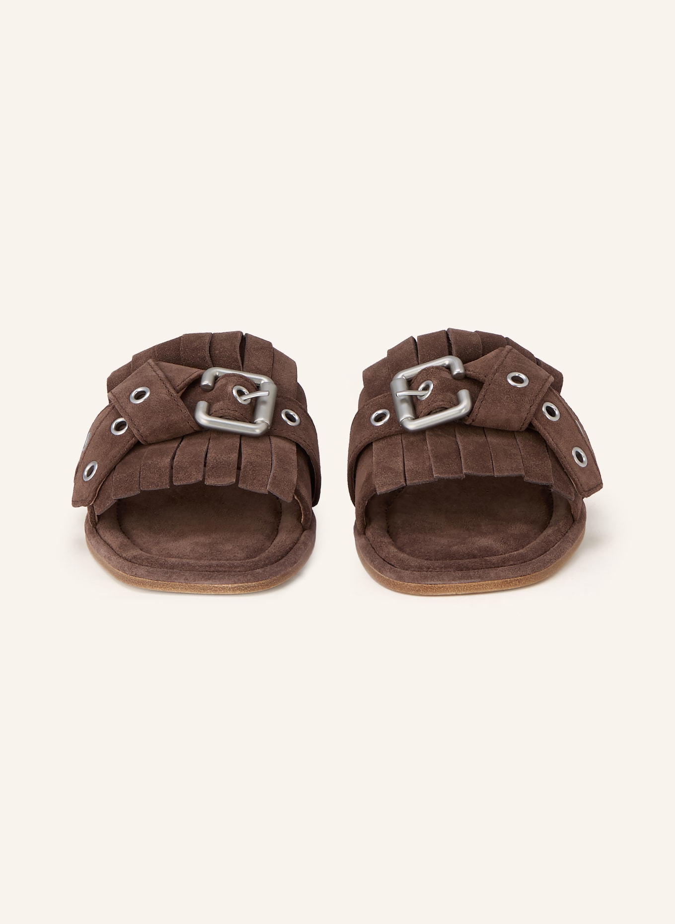 KENNEL & SCHMENGER Pantofle LYA: HNĚDÁ / STŘÍBRNÁ