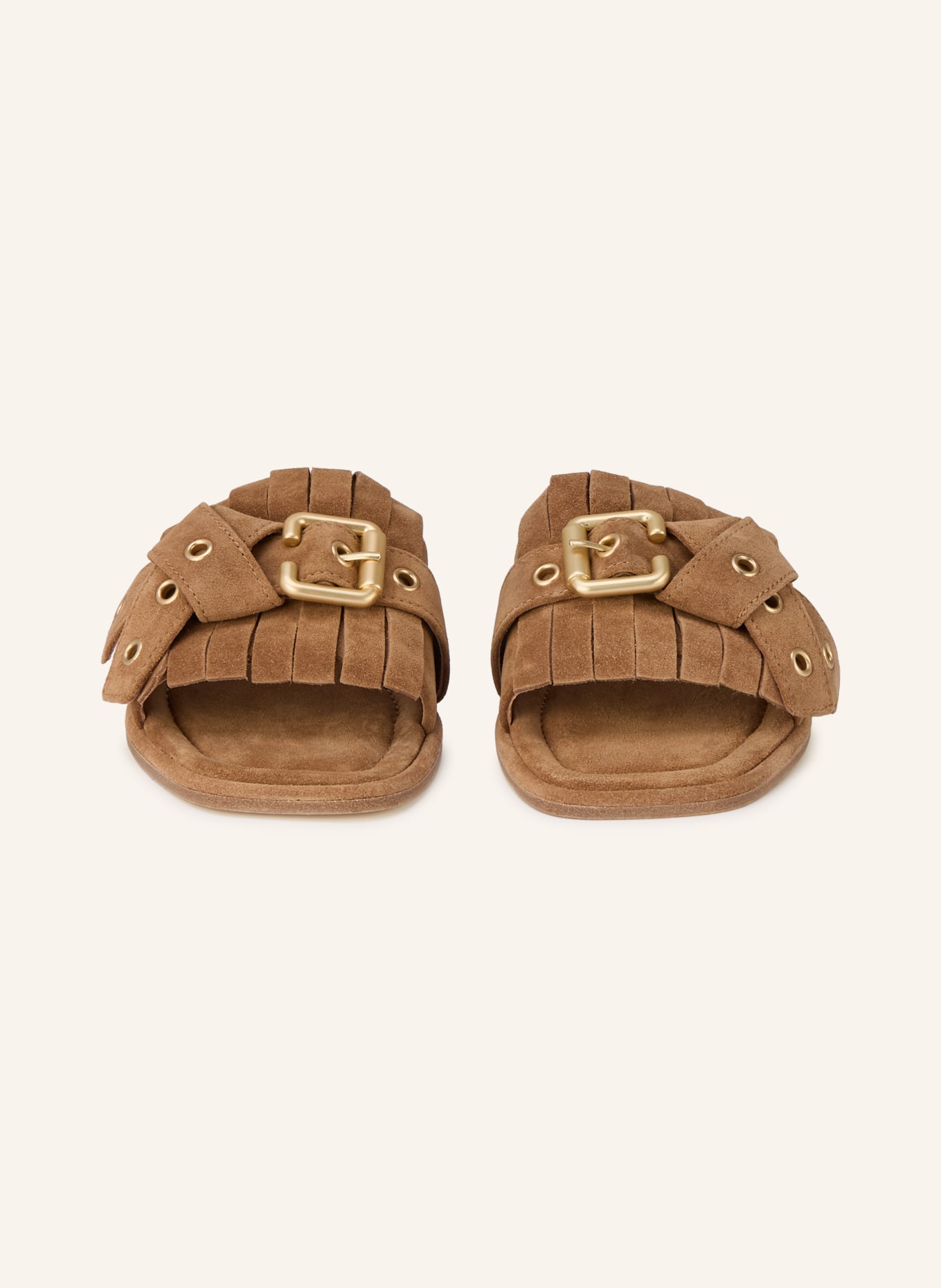KENNEL & SCHMENGER LYA mules: CAMEL / GOLD