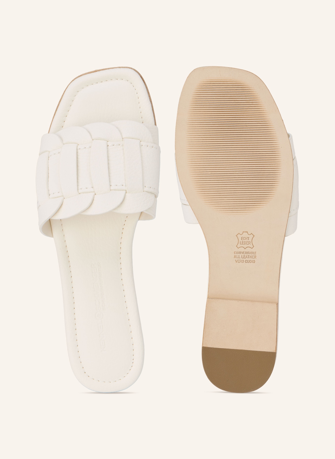 KENNEL & SCHMENGER HOLLY mules: WHITE