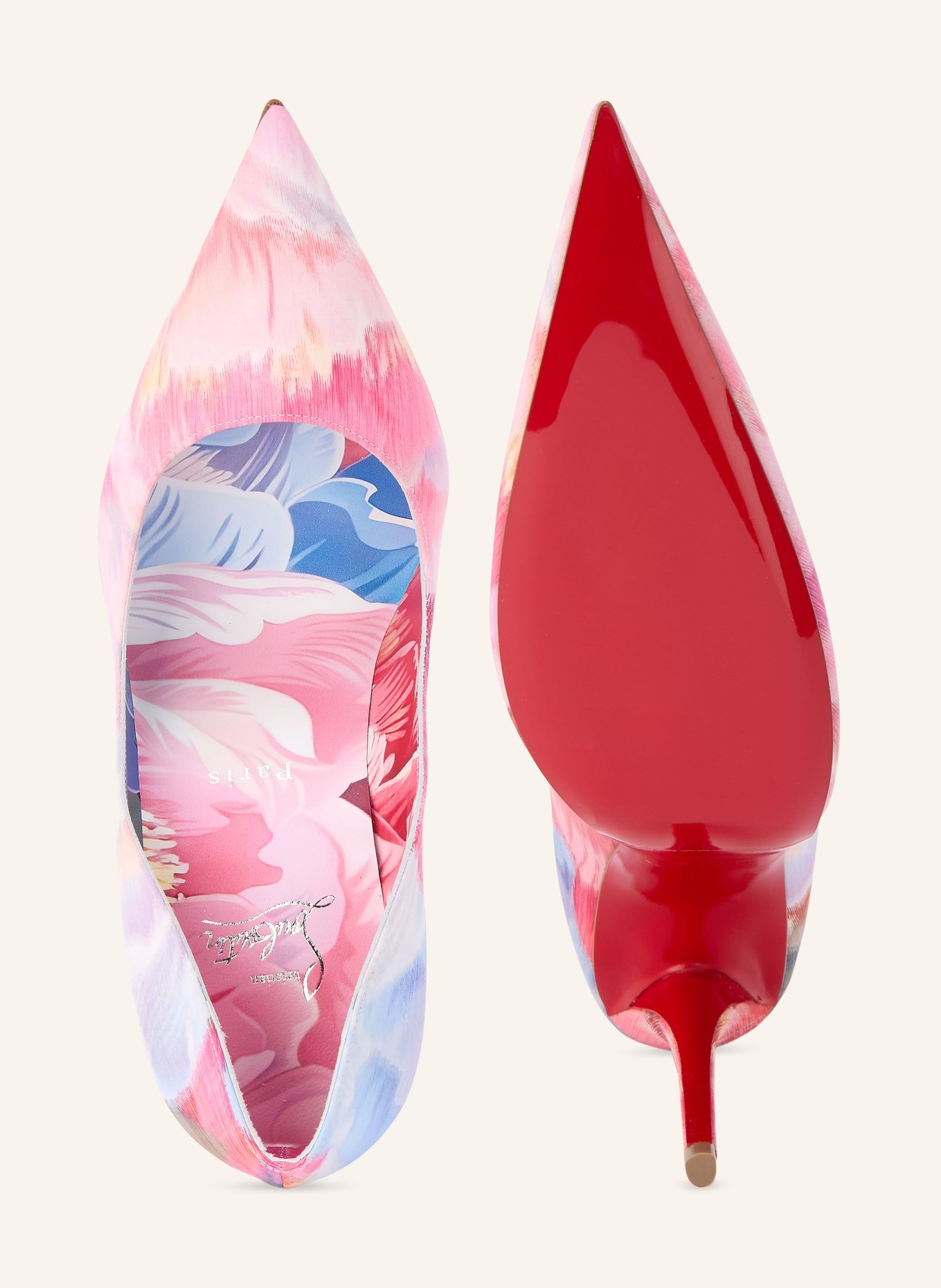 Christian Louboutin Pumps MISS Z 100: ROSA / HELLBLAU / WEISS