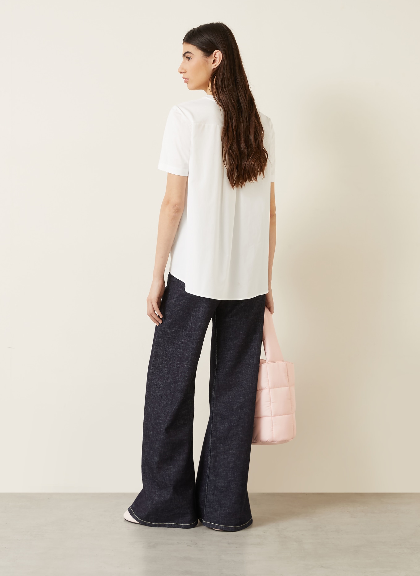 MARNI T-Shirt im Materialmix: WEISS