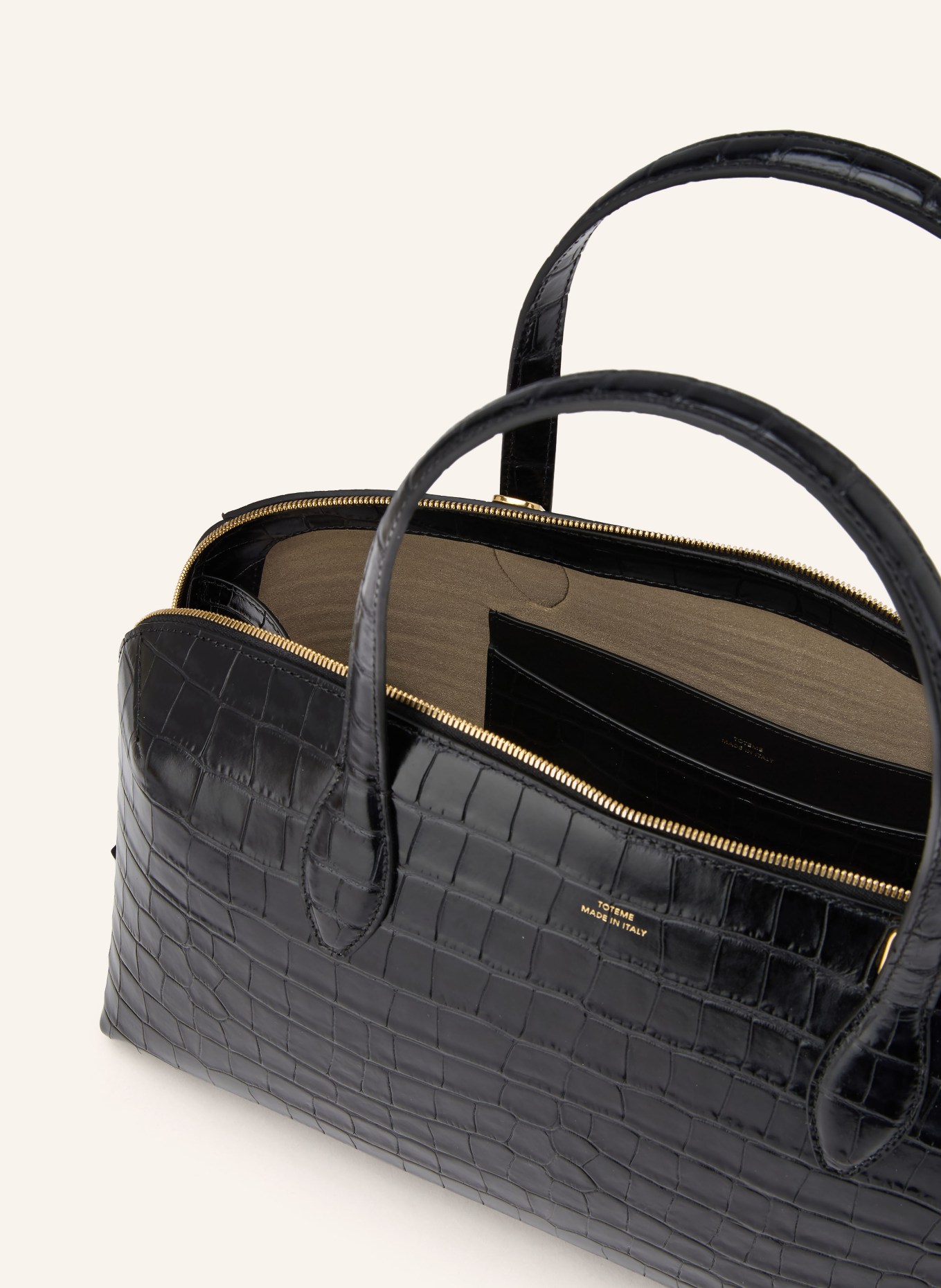 TOTEME Handtasche: SCHWARZ / GOLD