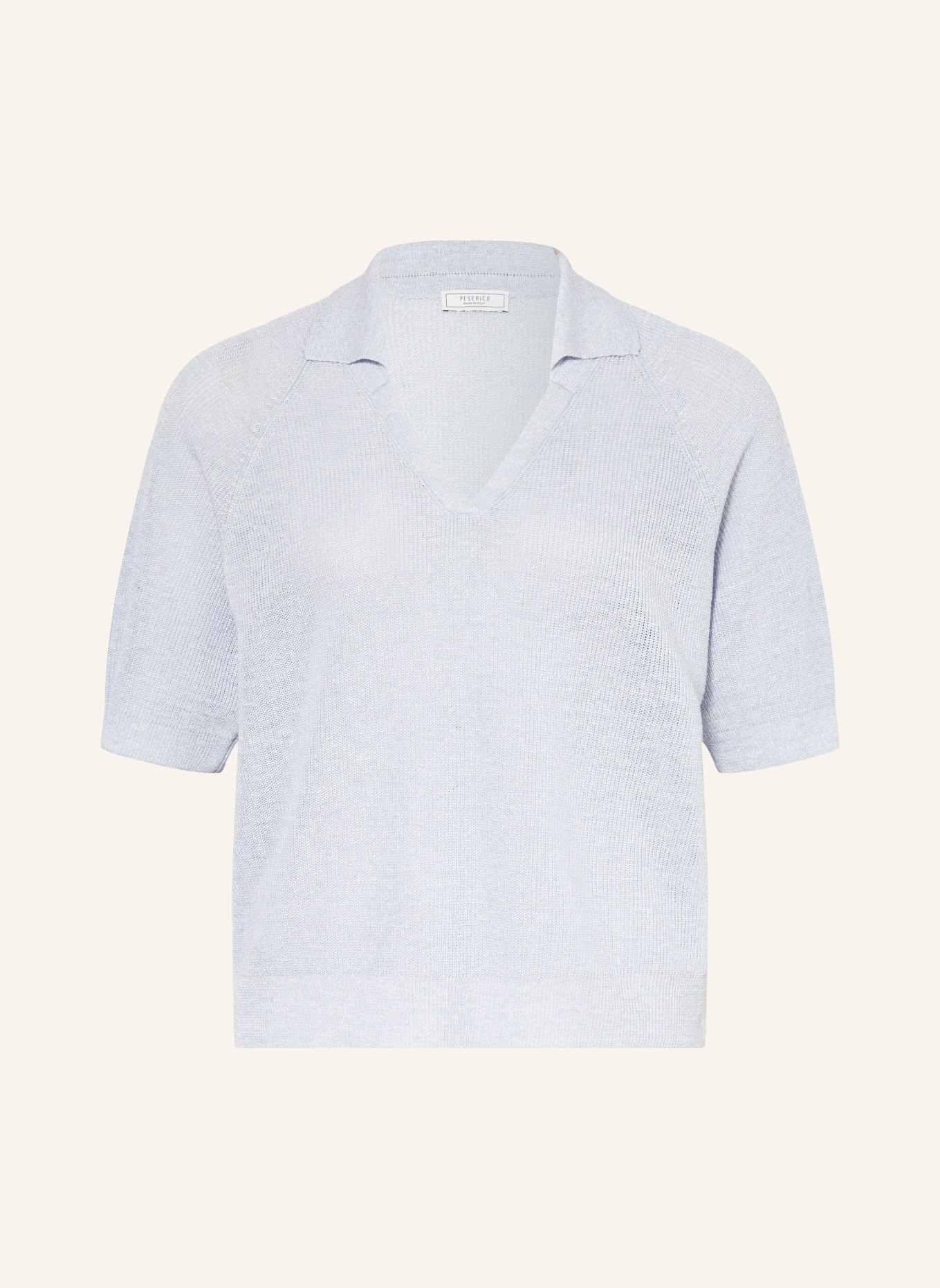 PESERICO Strickshirt: HELLBLAU