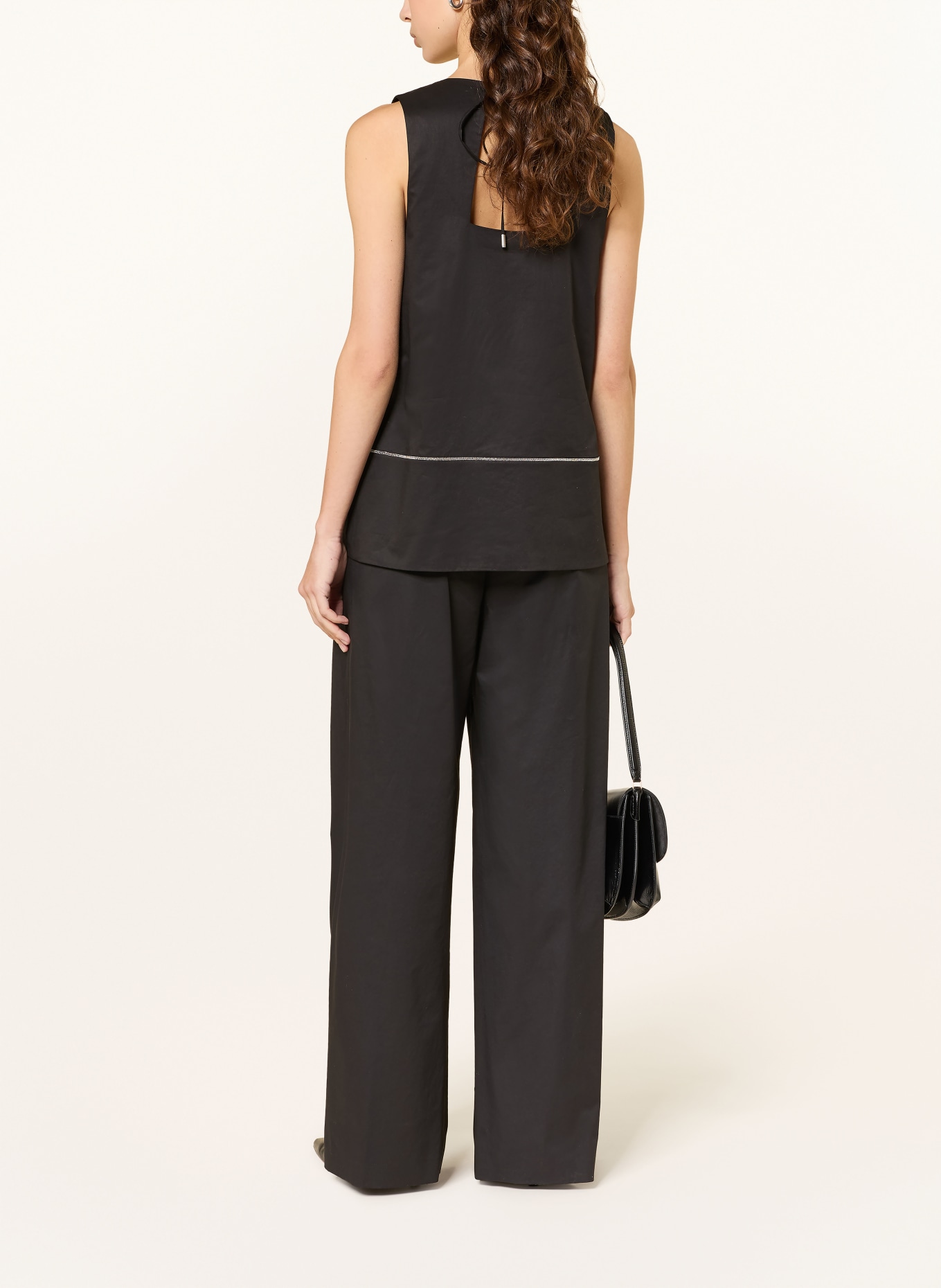 PESERICO Marlenehose: SCHWARZ