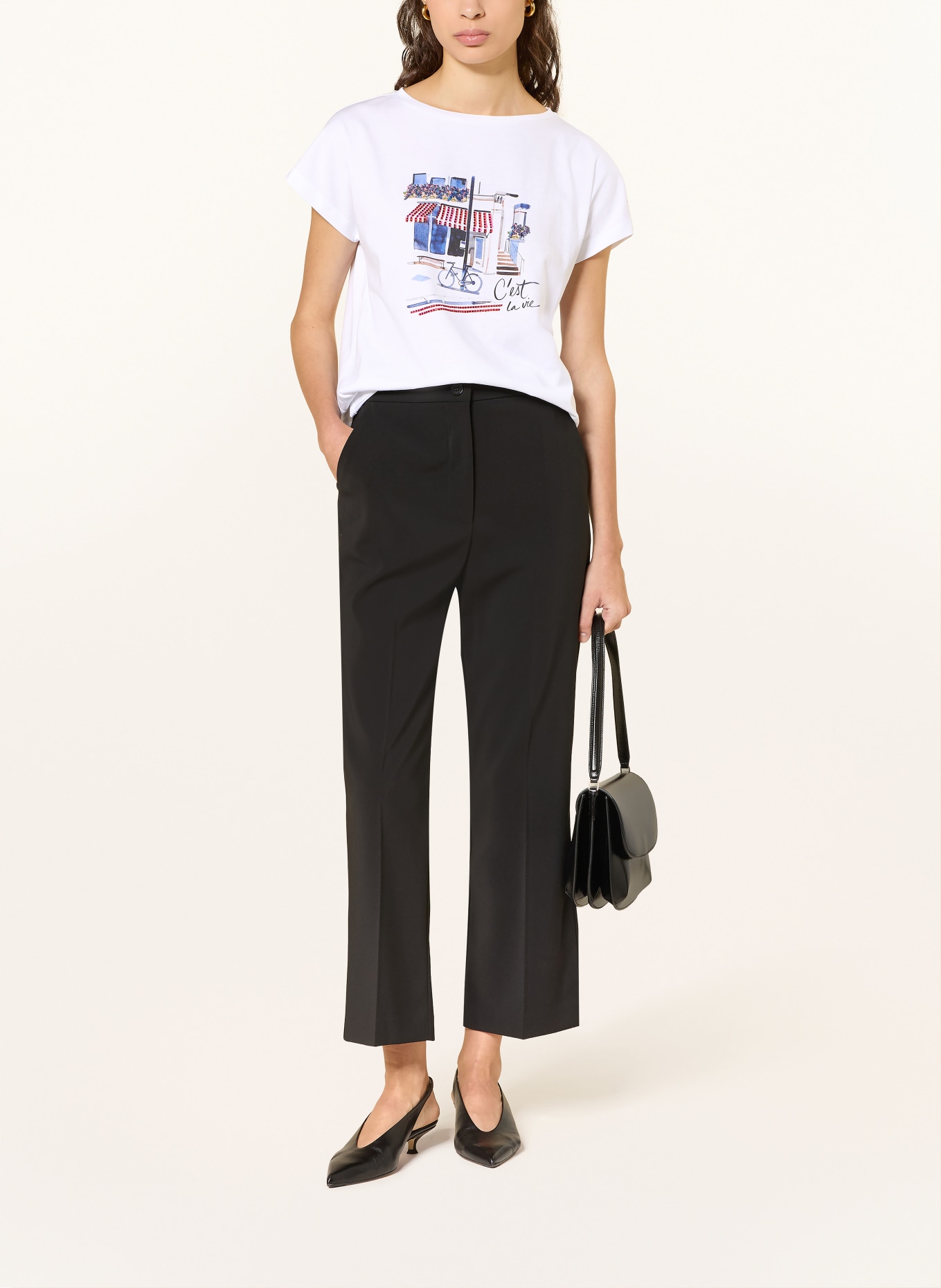 lilienfels Tričko s ozdobnými kameny a flitry: BÍLÁ / ČERVENÁ / MODRÁ