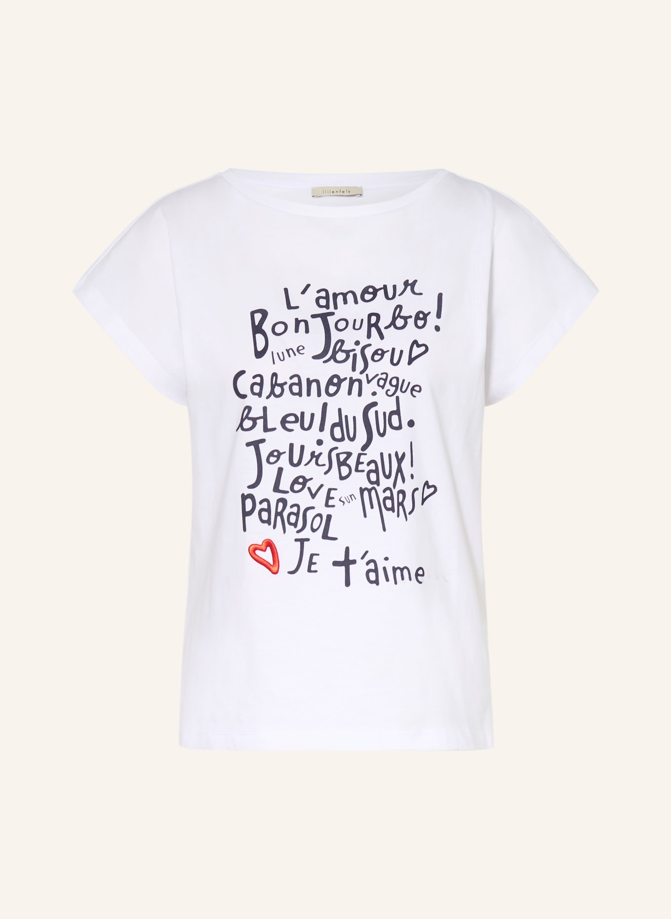 lilienfels T-shirt: WHITE / RED / BLACK