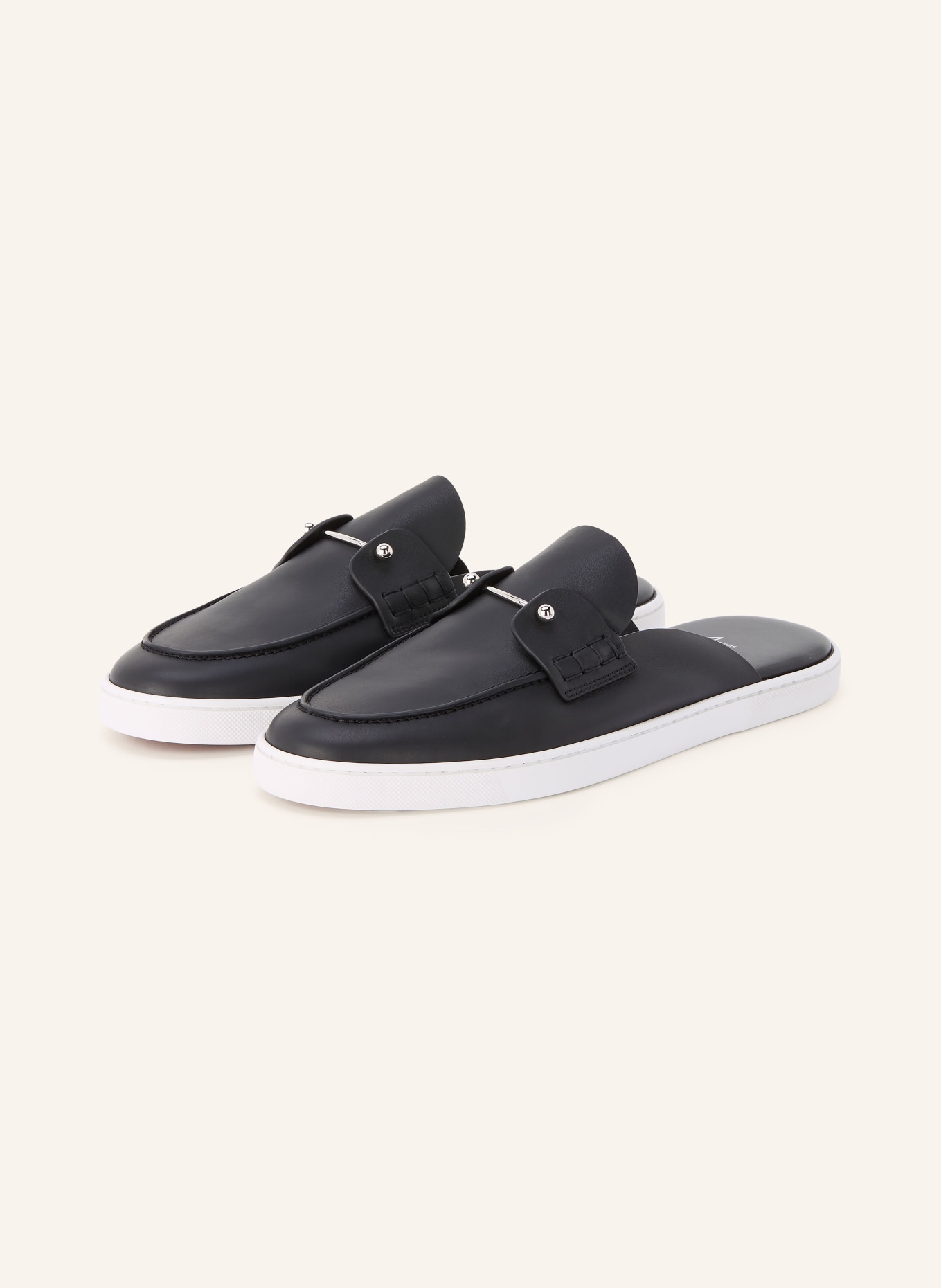 Christian Louboutin CHANME mules: BLACK