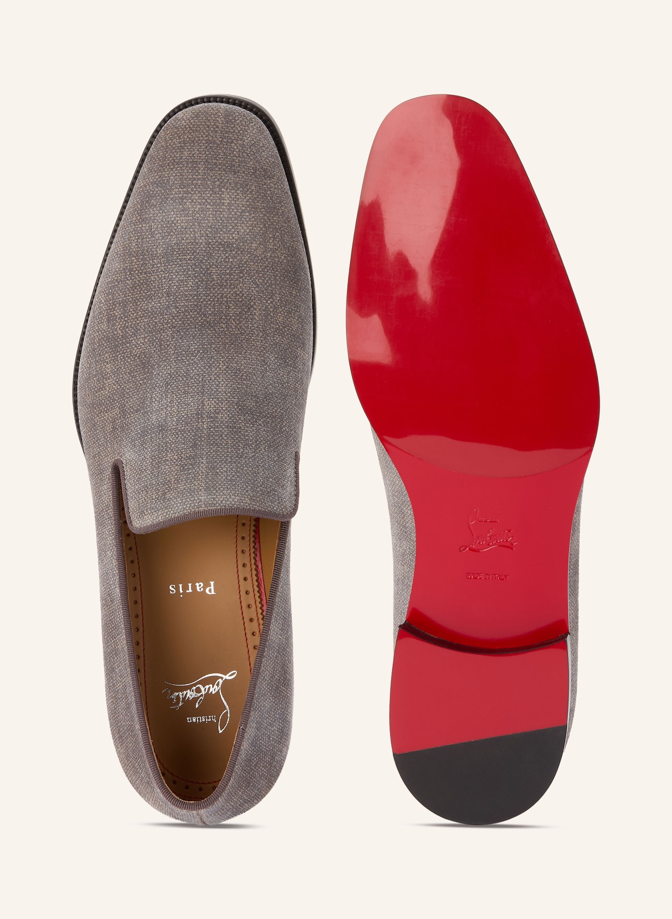 Christian Louboutin Loafer DANNY FLEX: DUNKELGRAU / HELLGRAU