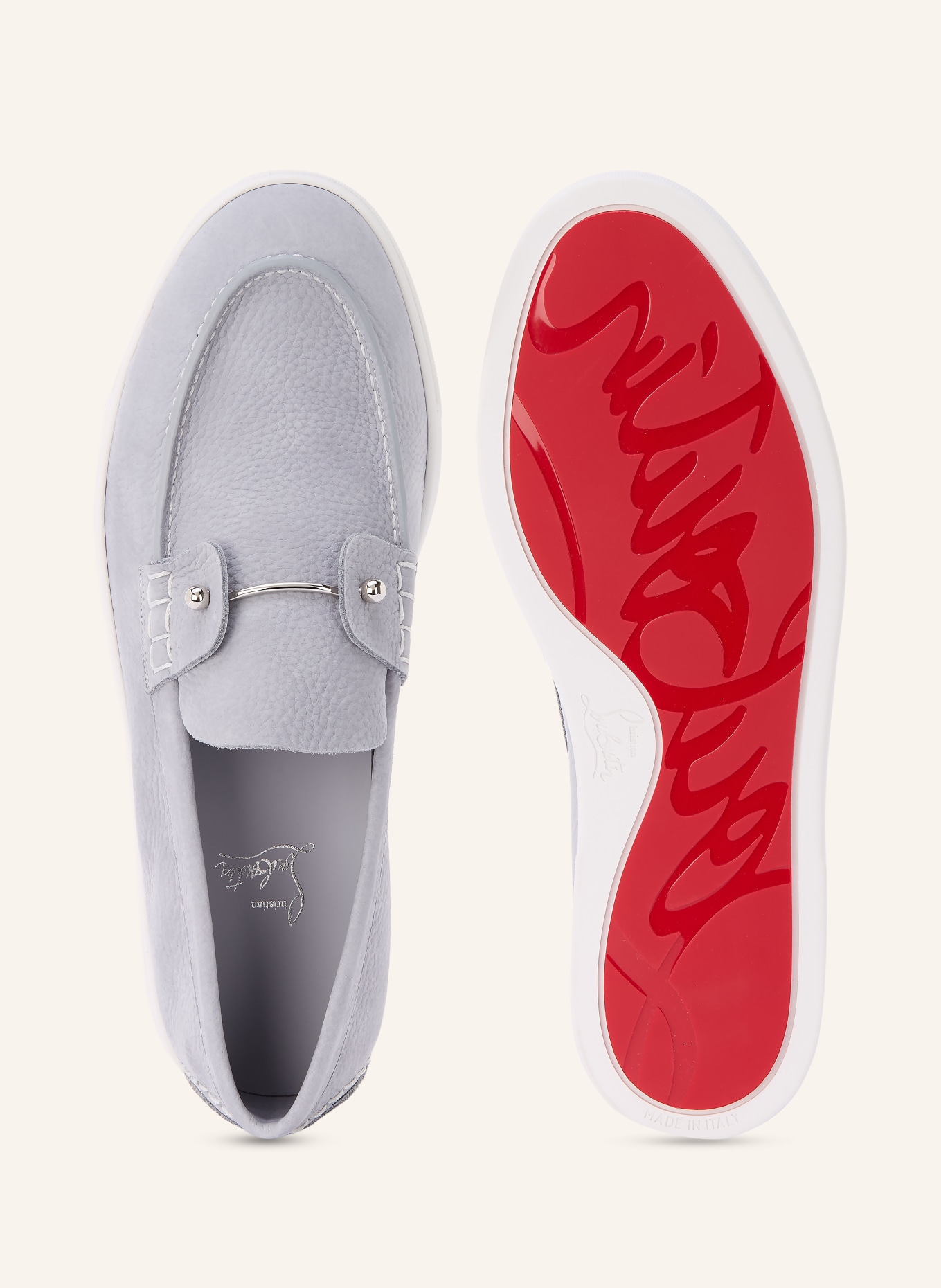 Christian Louboutin Loafer CHAMBELIBOAT: BLAUGRAU