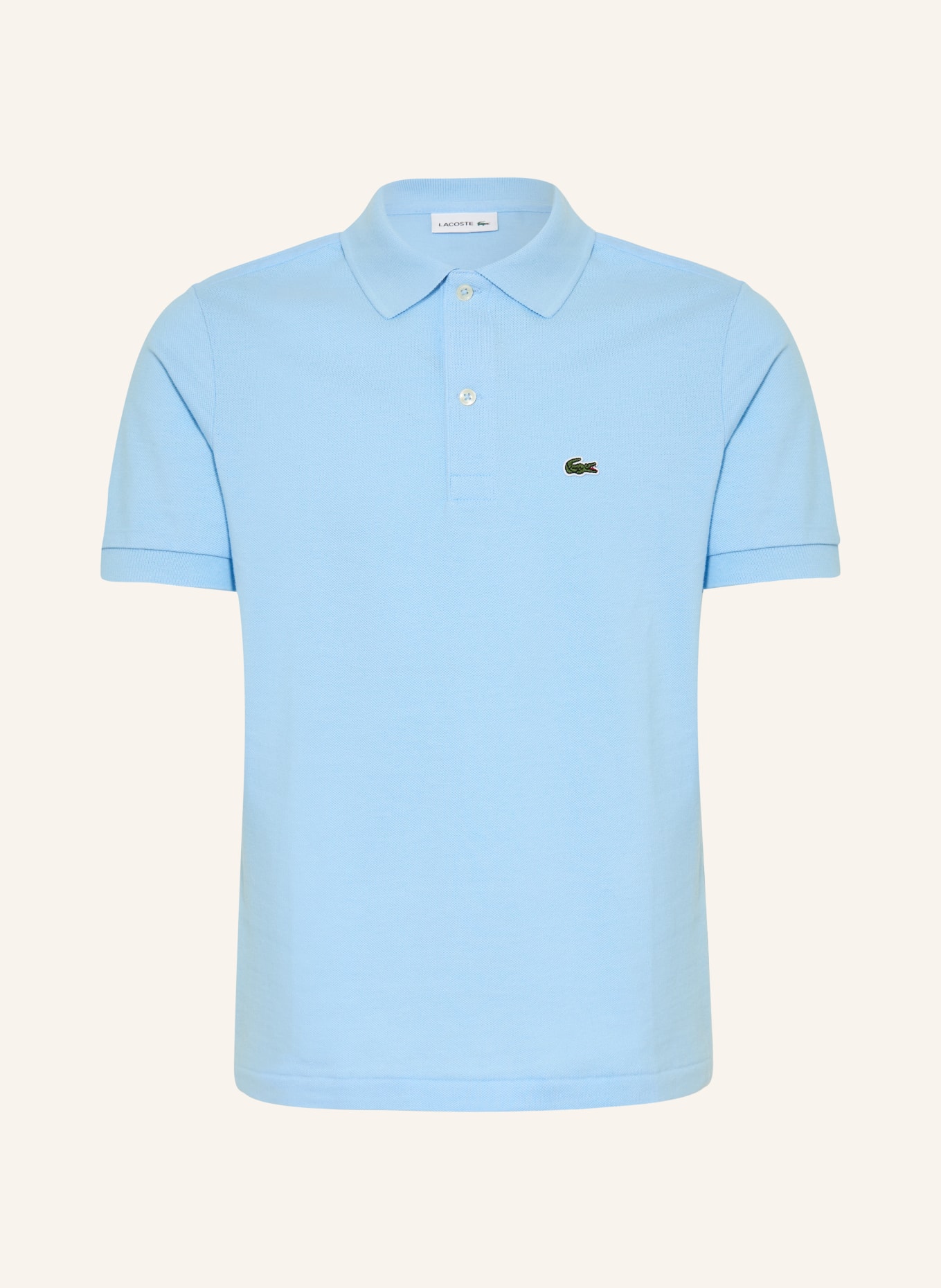 LACOSTE Piqué-Poloshirt: HELLBLAU