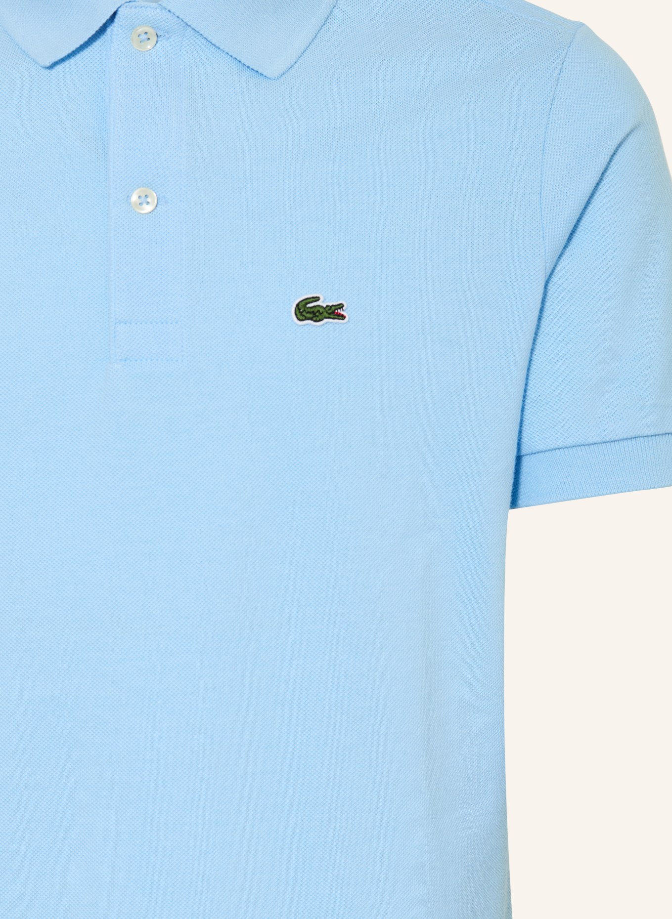 LACOSTE Piqué-Poloshirt: HELLBLAU