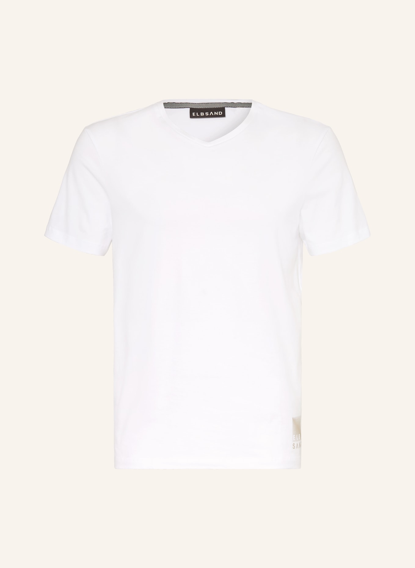 ELBSAND KLAAS T-shirt: WHITE