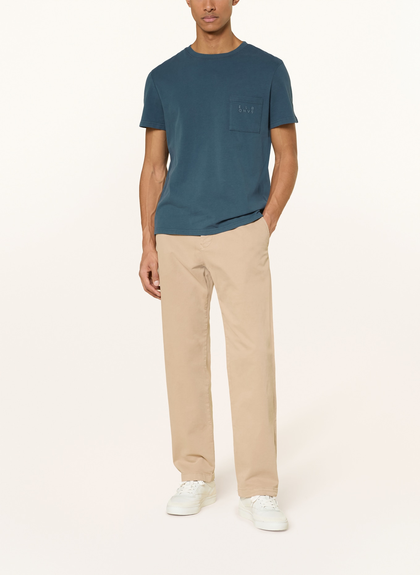 ELBSAND T-shirt SALO: BLEU PÉTROLE