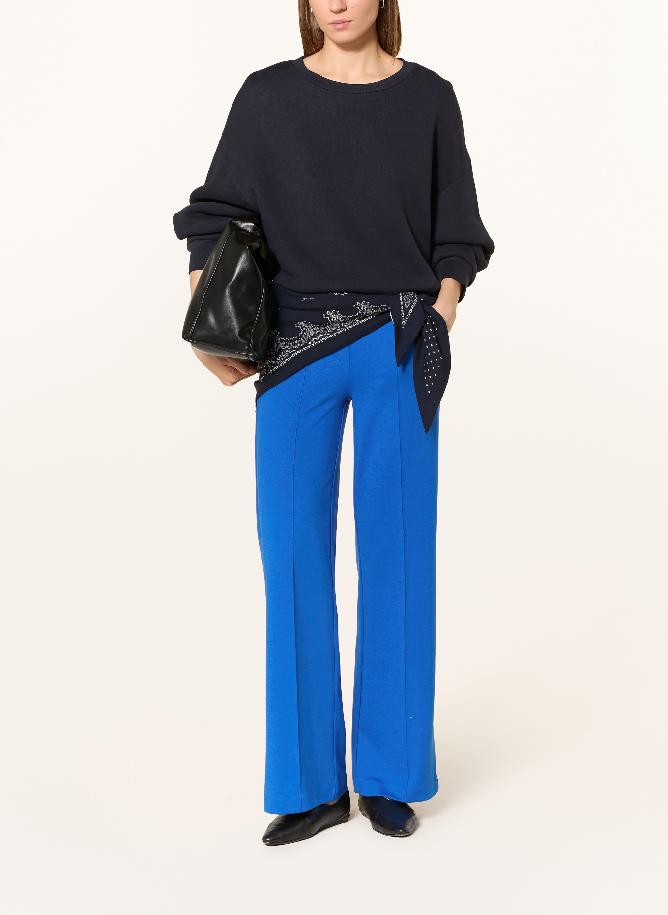 Smith & Soul Jerseyové kalhoty Marlene: MODRÁ