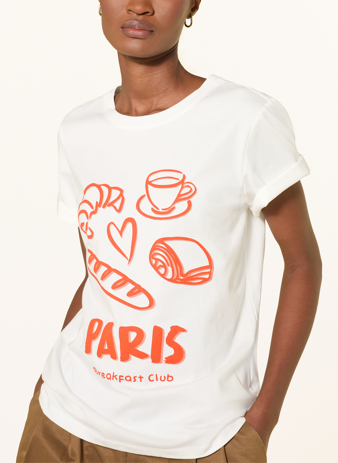 Smith & Soul tričko: BÍLÁ / ORANŽOVÁ