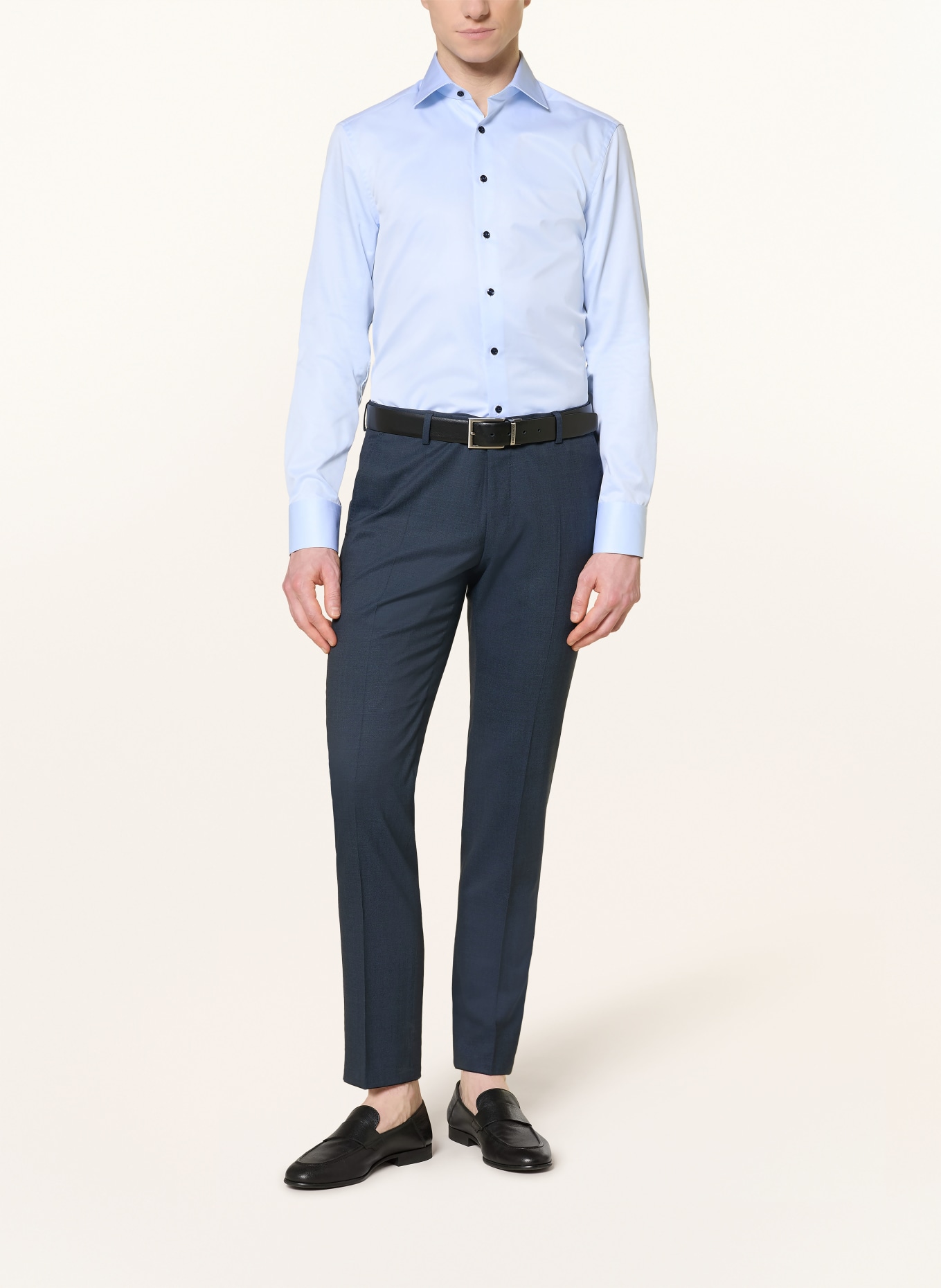 Stenströms Hemd Slimline Fit: HELLBLAU