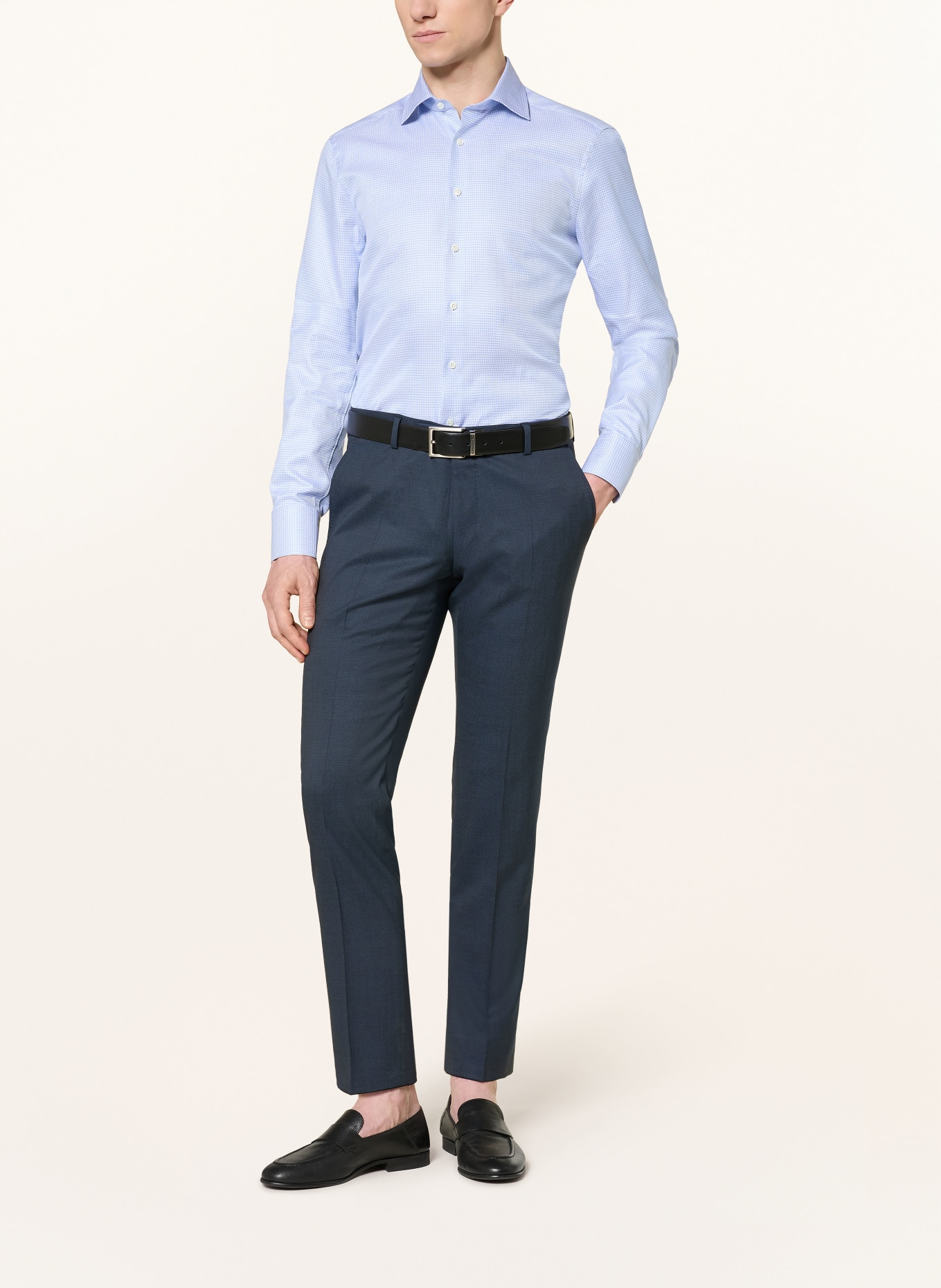 Stenströms Koszula Slimline Fit: JASNONIEBIESKI / BIAŁY