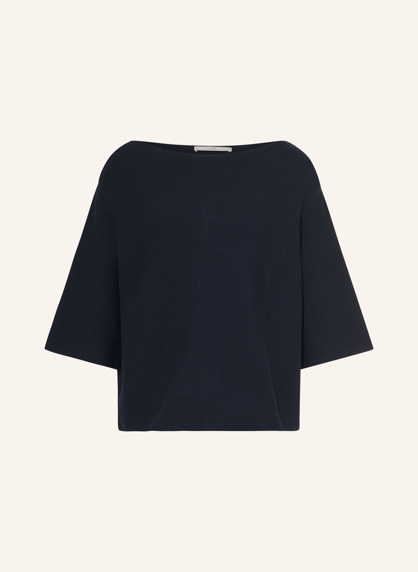 LANIUS Sweater with 3/4 sleeves: DARK BLUE