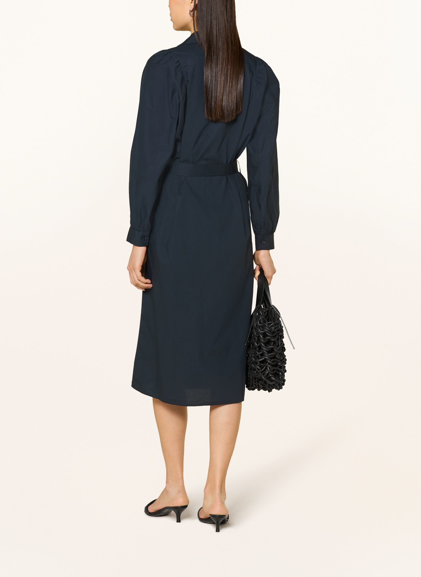 LANIUS Košilové šaty: TMAVĚ MODRÁ