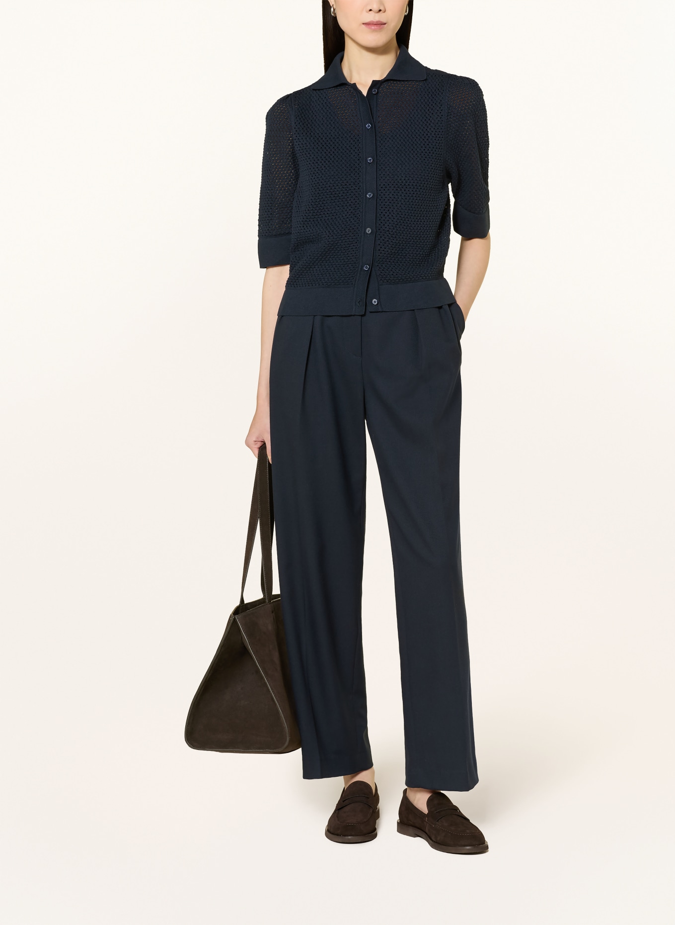 LANIUS Strickjacke: DUNKELBLAU