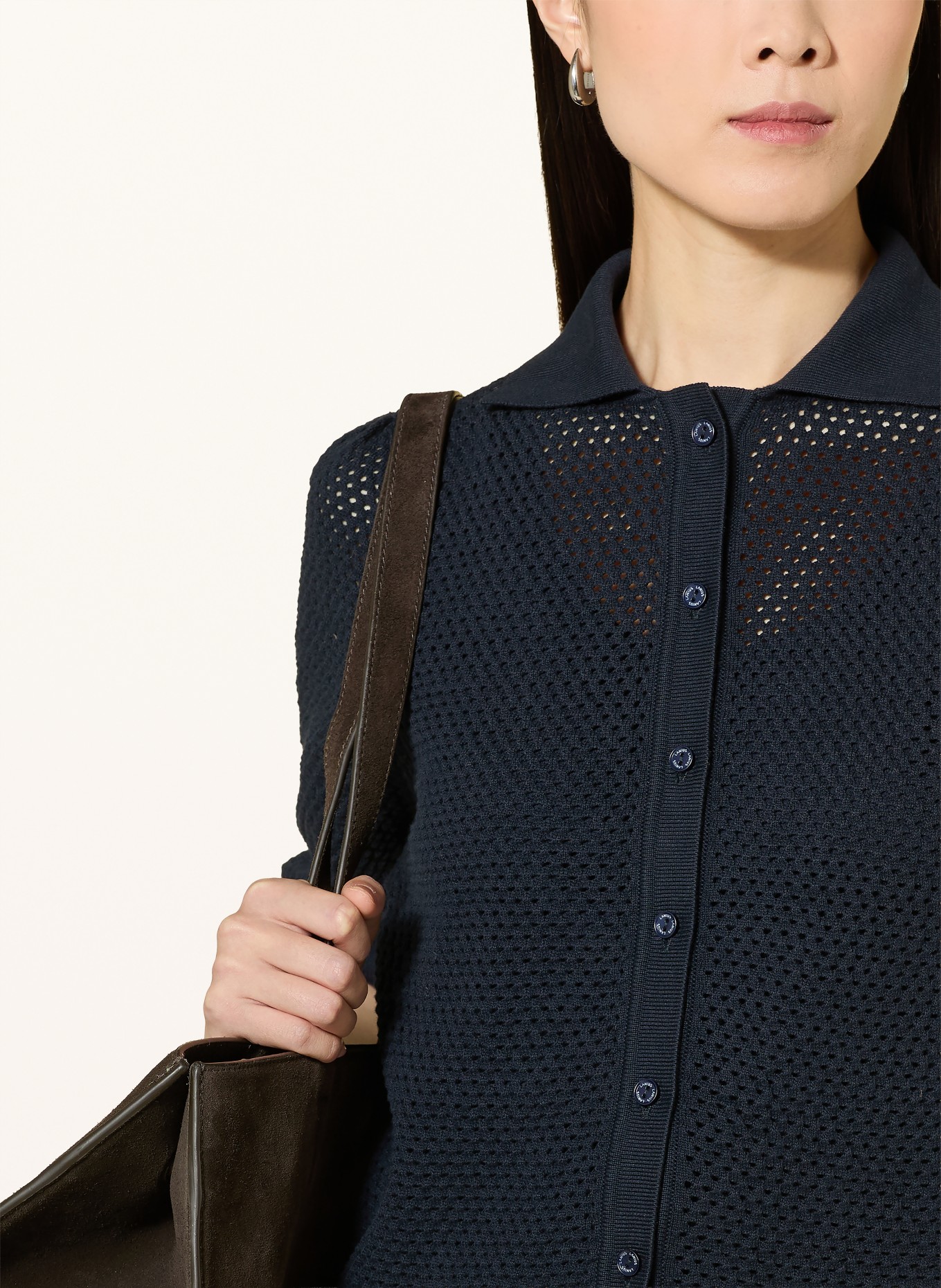 LANIUS Strickjacke: DUNKELBLAU