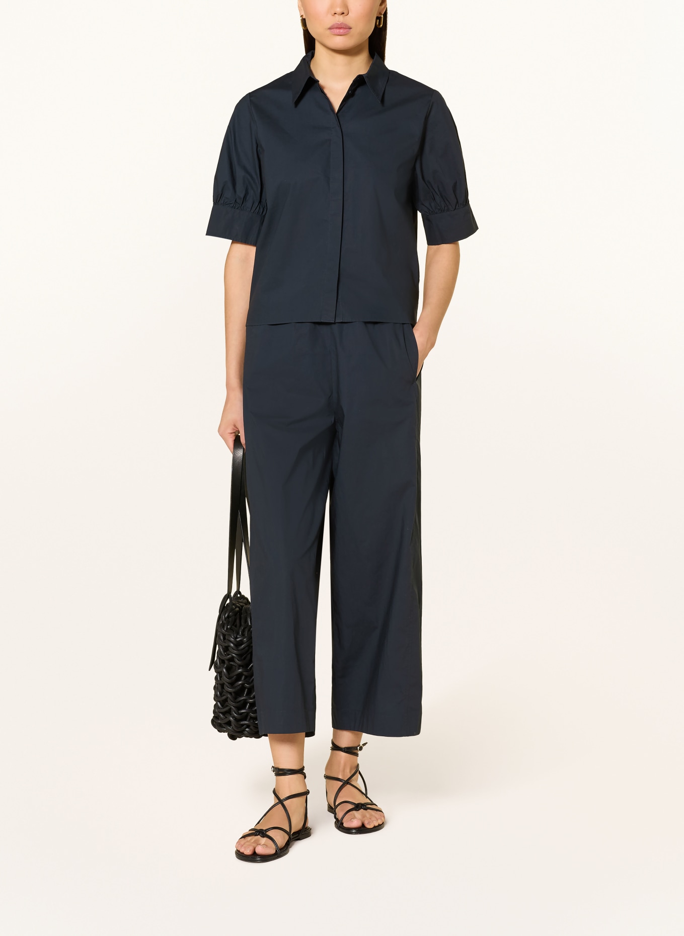 LANIUS Hemdbluse: DUNKELBLAU