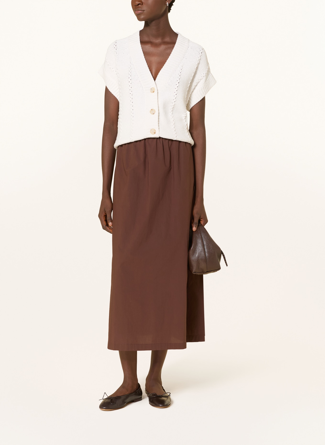 LANIUS skirt: BROWN