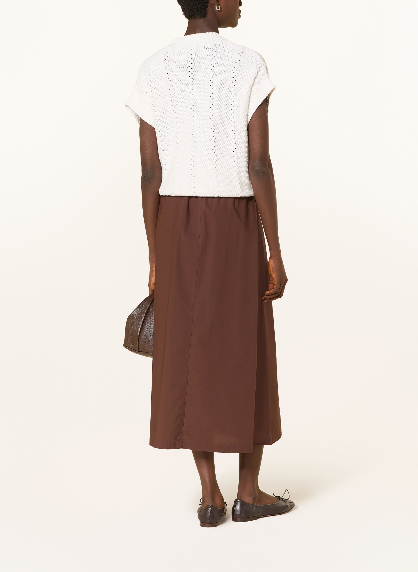 LANIUS skirt: BROWN