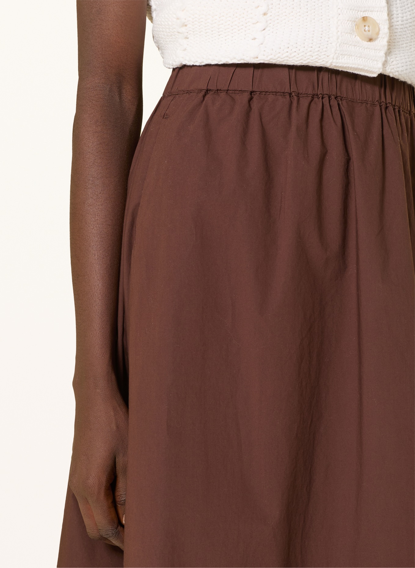 LANIUS skirt: BROWN