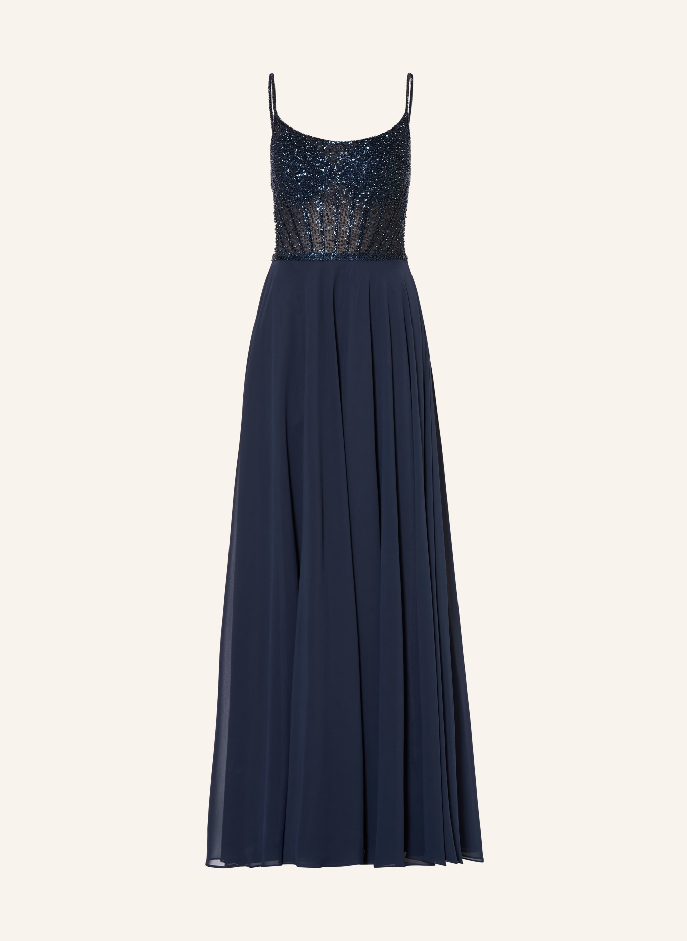 Hey Kyla Abendkleid mit Pailetten und Schmucksteinen: DUNKELBLAU