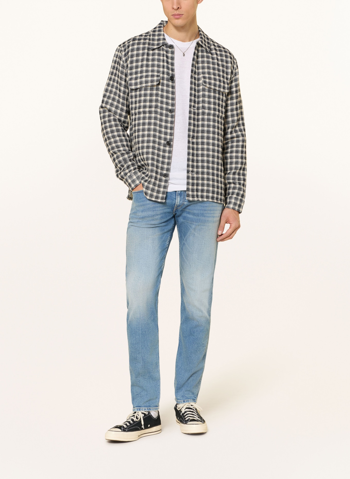 REPLAY ANBASS Slim Fit Jeans: 009 MEDIUM BLUE