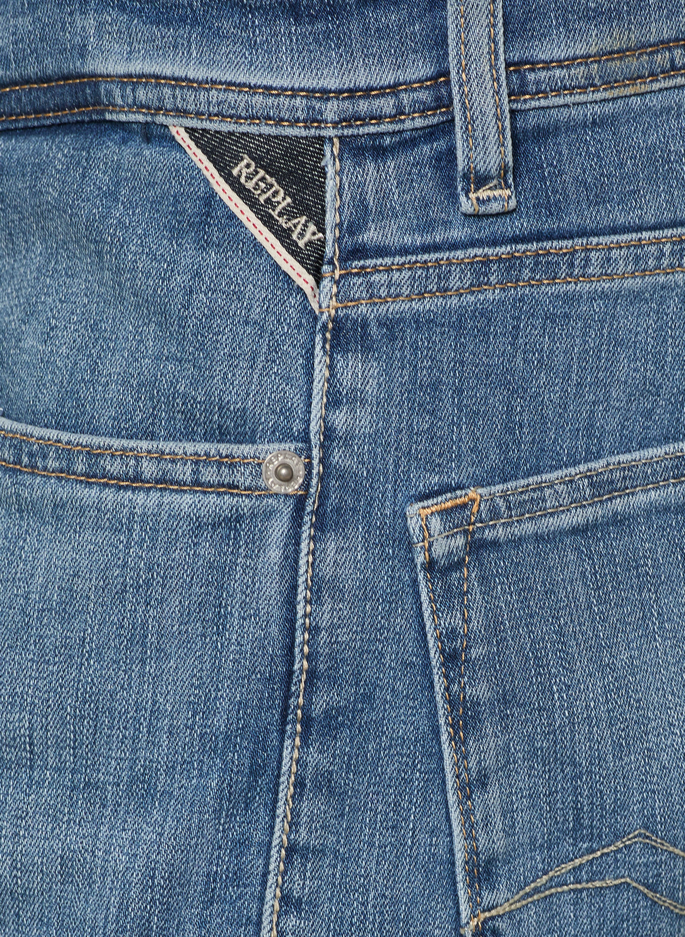 REPLAY short en jean: 009 MEDIUM BLUE