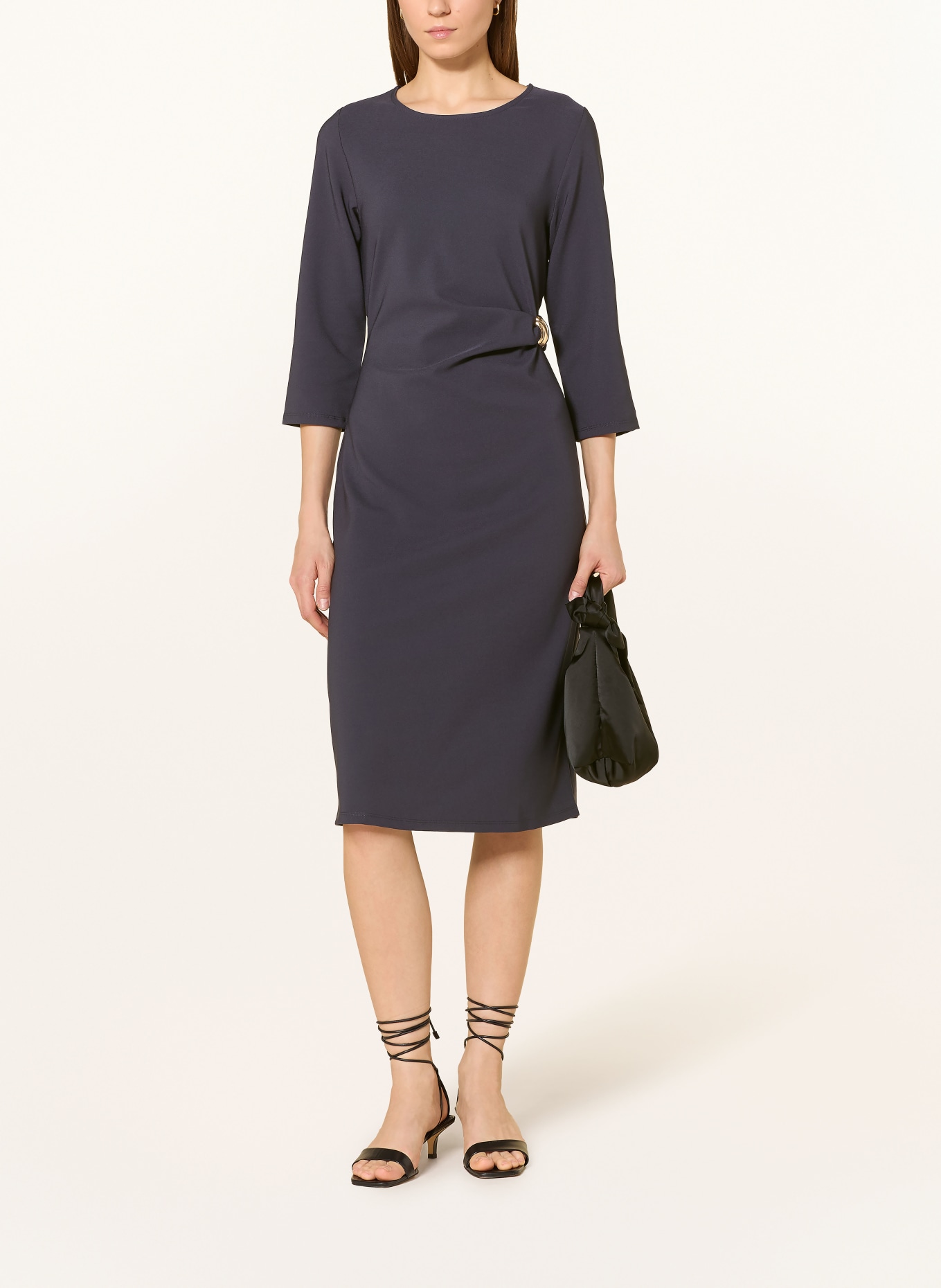 CARTOON Sheath dress with 3/4 sleeves: DARK BLUE