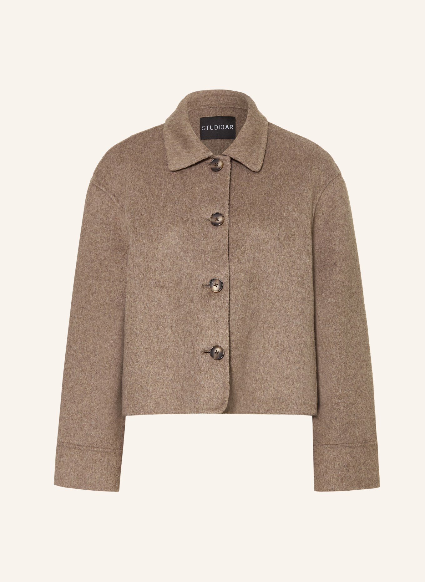 STUDIO AR Kastenjacke NICOLINA: TAUPE