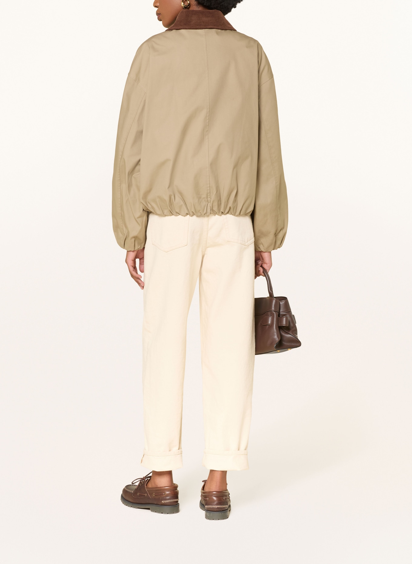 STUDIO AR Bunda CAMILA: BÉŽOVÁ / TMAVĚ HNĚDÁ