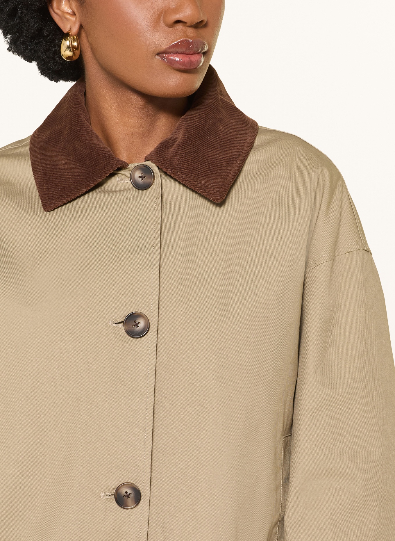 STUDIO AR Bunda CAMILA: BÉŽOVÁ / TMAVĚ HNĚDÁ