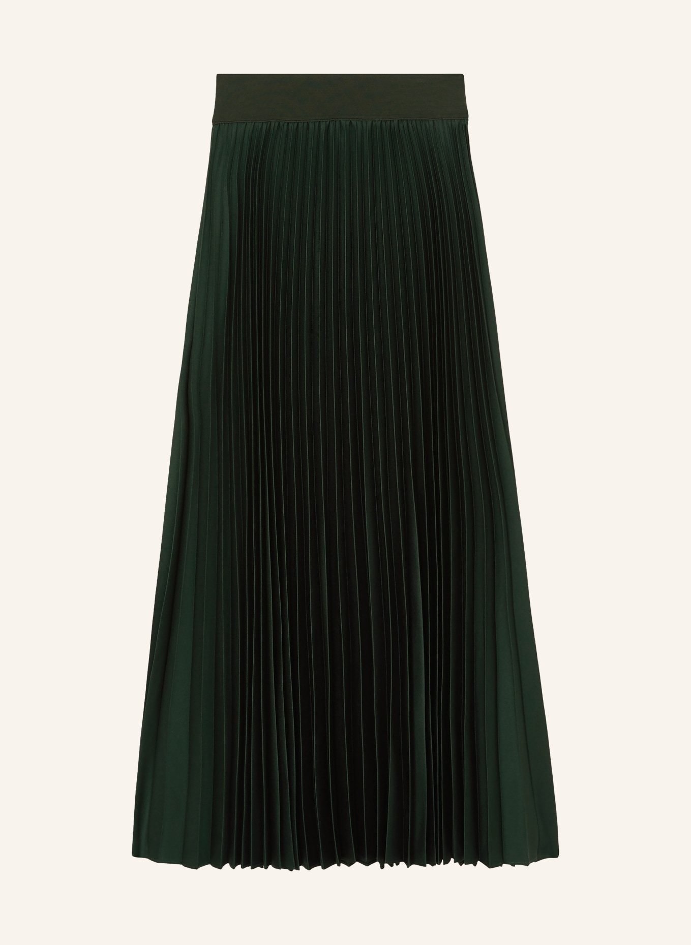 REISS Plisseerock SEREN: DUNKELGRÜN