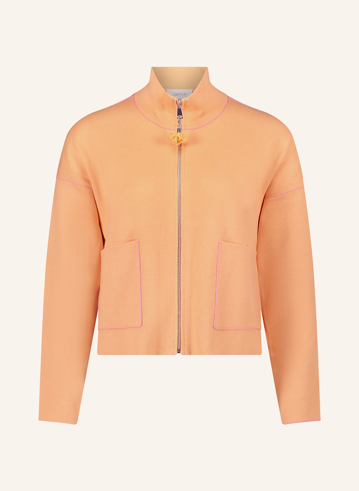 CARTOON cardigan: ORANGE / PINK