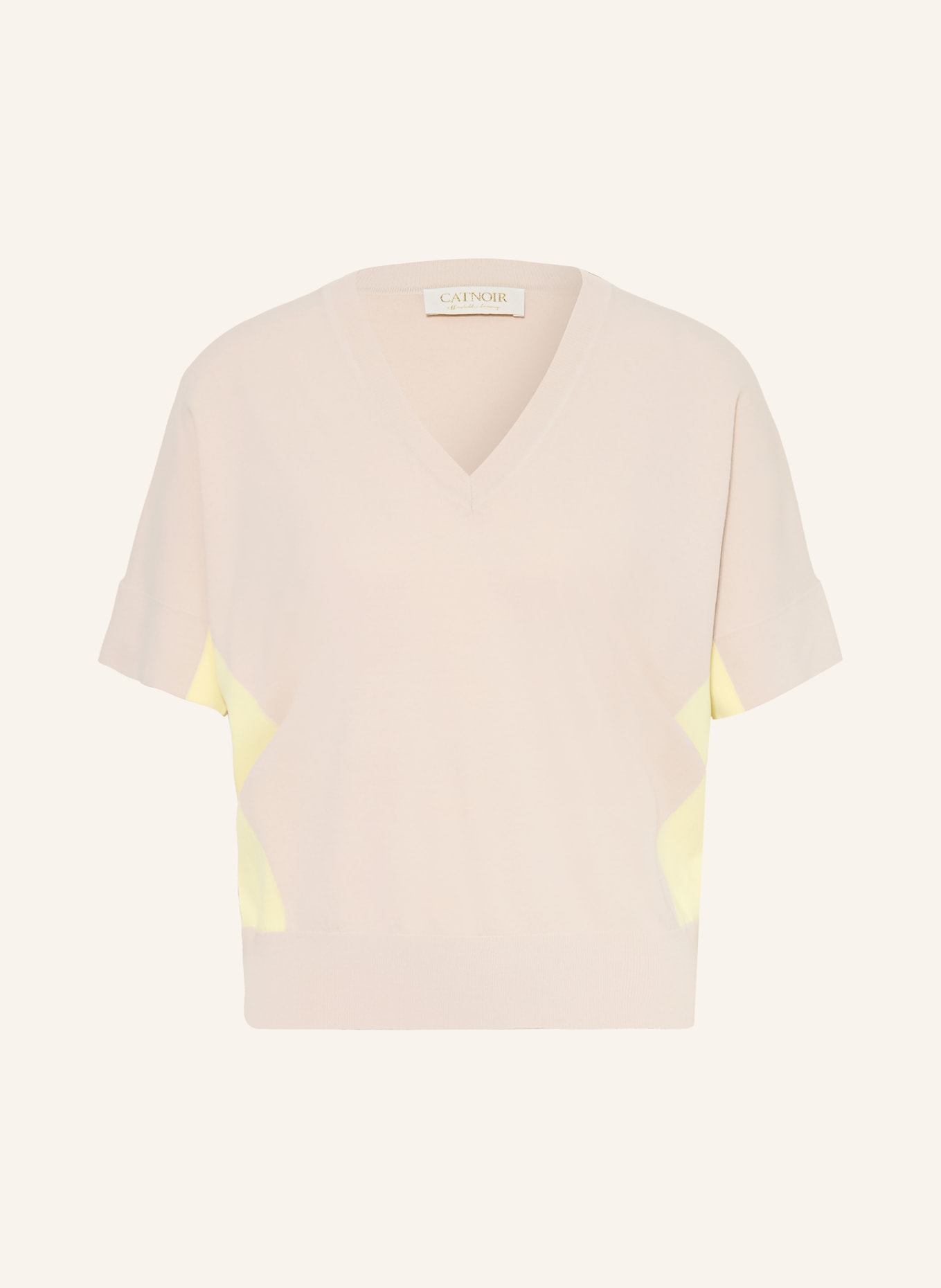 CATNOIR Strickshirt: BEIGE / HELLGELB