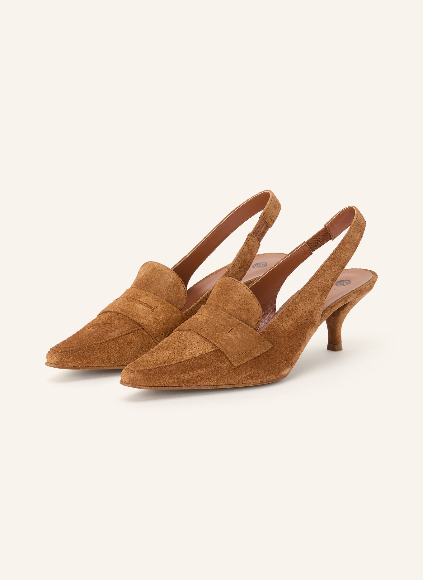 ROBERTO FESTA ARTEMIDE slingback pumps: COGNAC