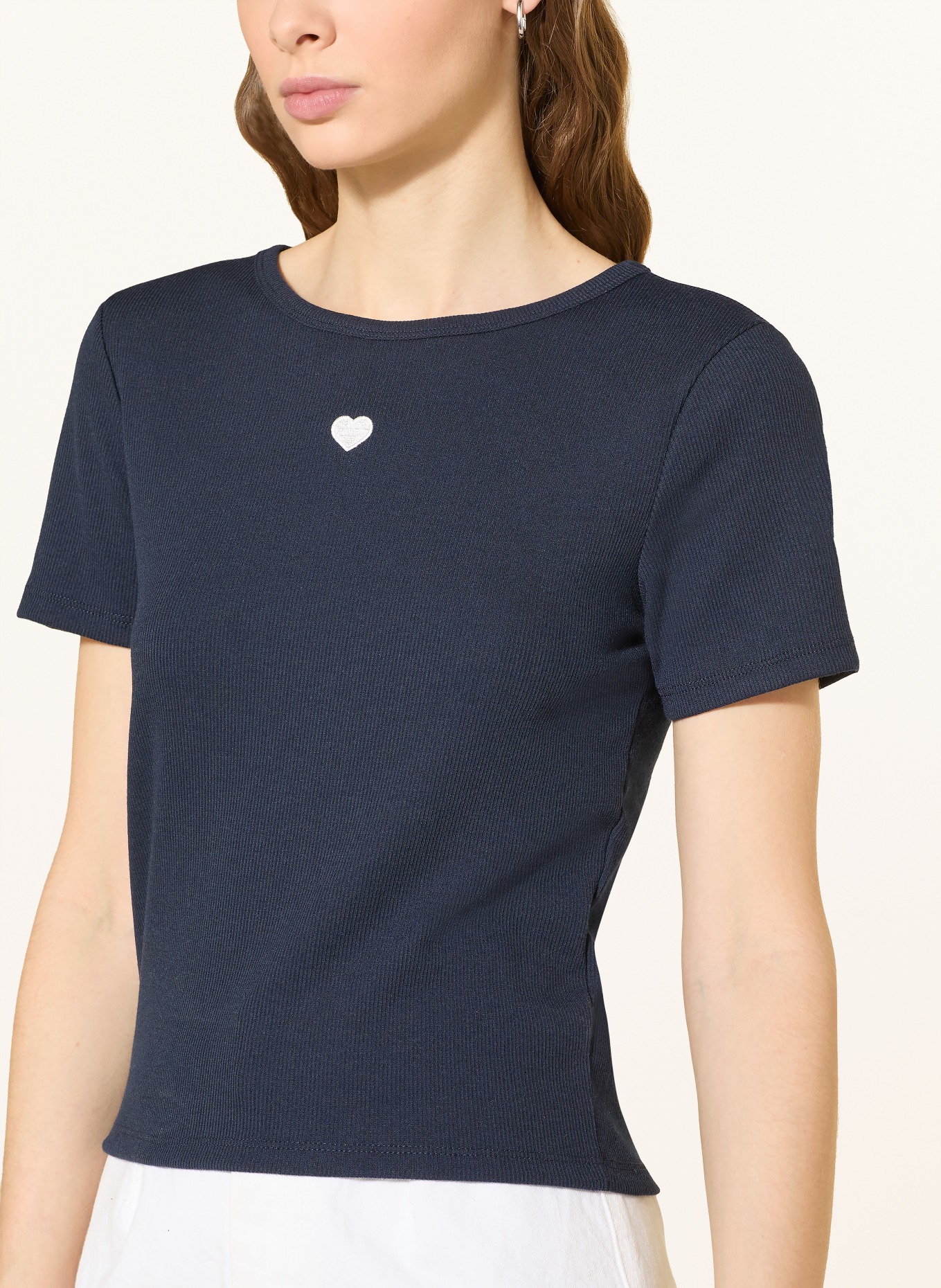 ONLY tričko: TMAVĚ MODRÁ / BÍLÁ