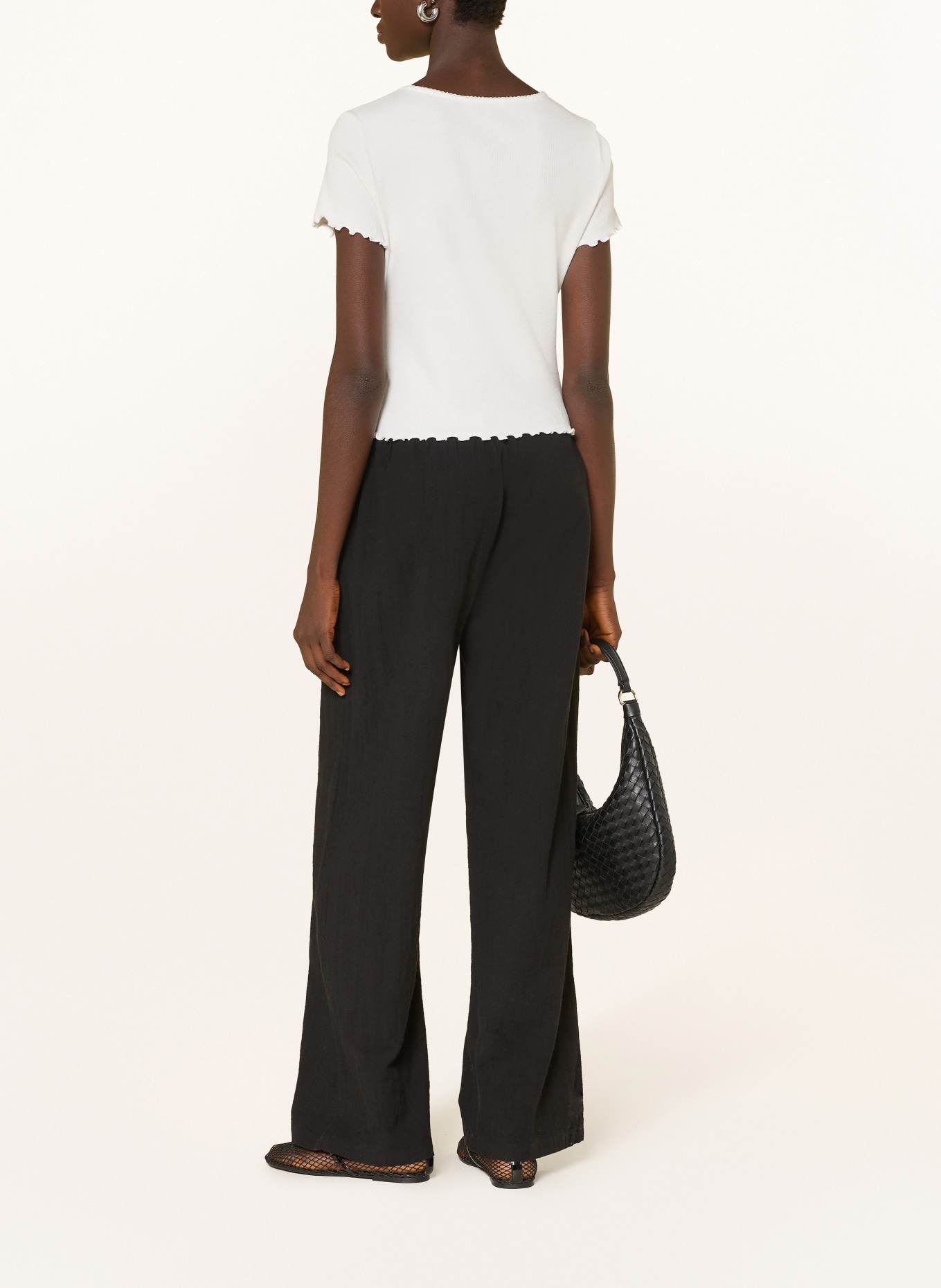 ONLY Marlenehose: SCHWARZ