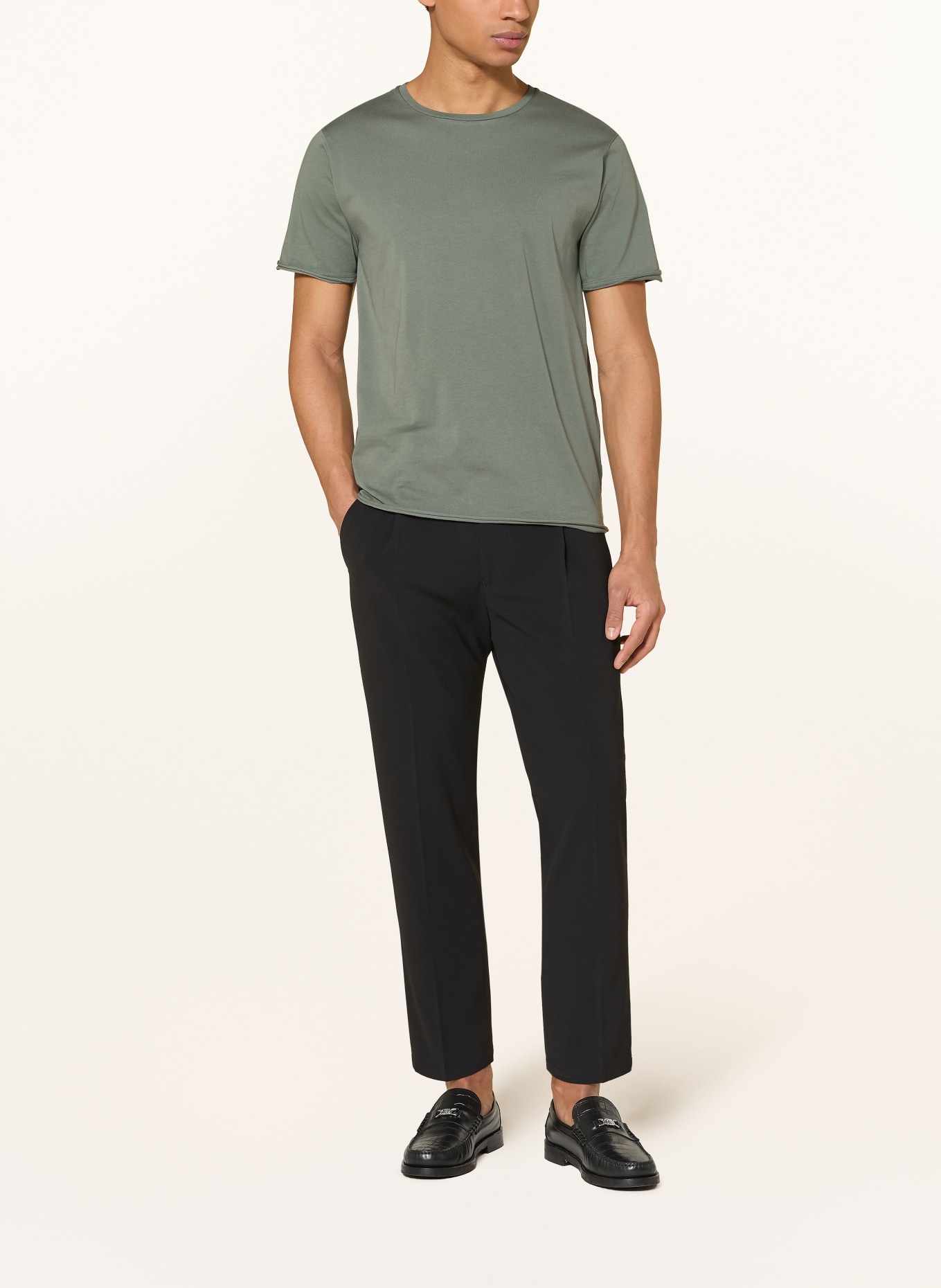 DRYKORN T-Shirt KENDRICK: DUNKELGRÜN