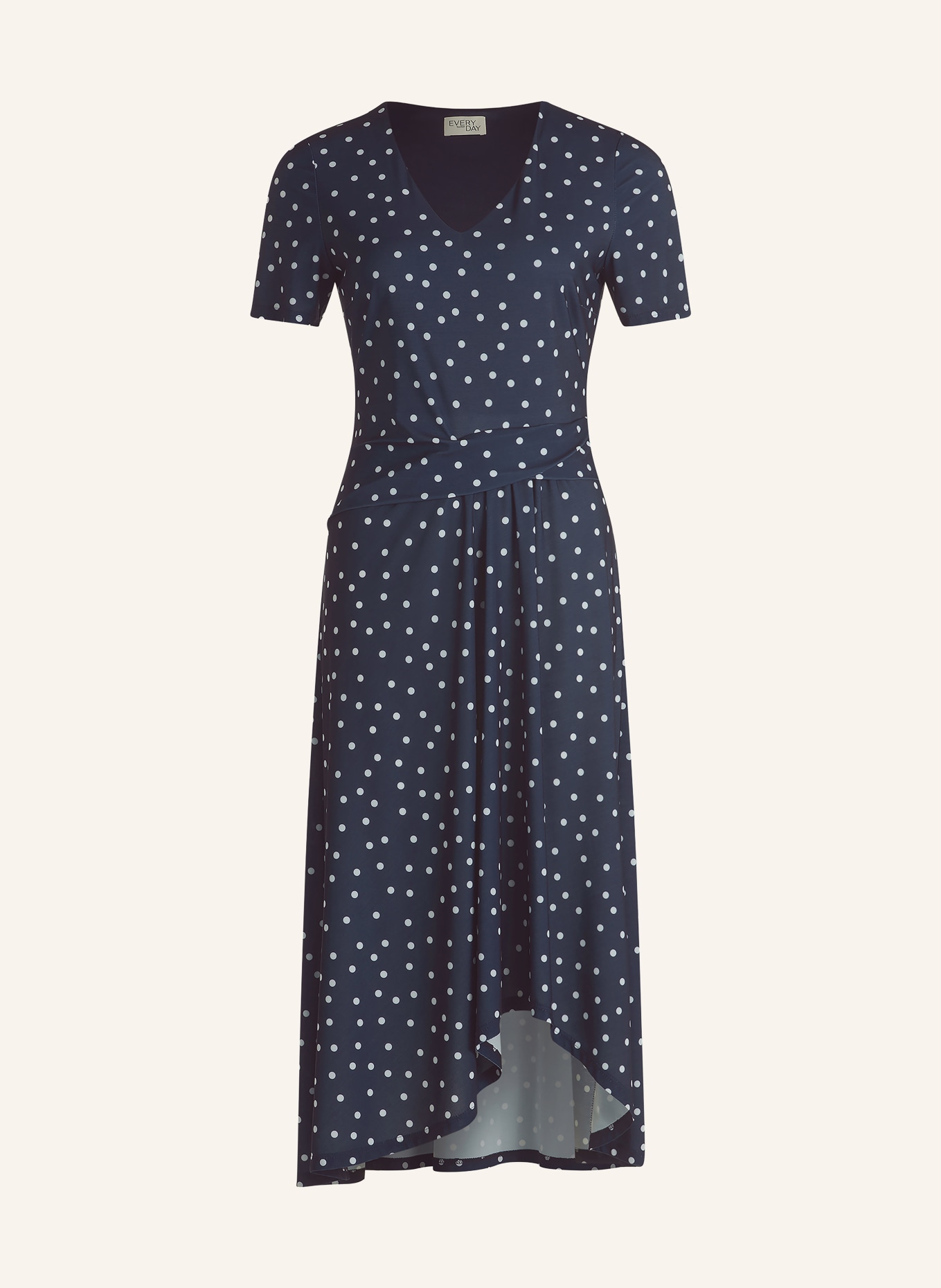 Vera Mont Jerseykleid: DUNKELBLAU / WEISS