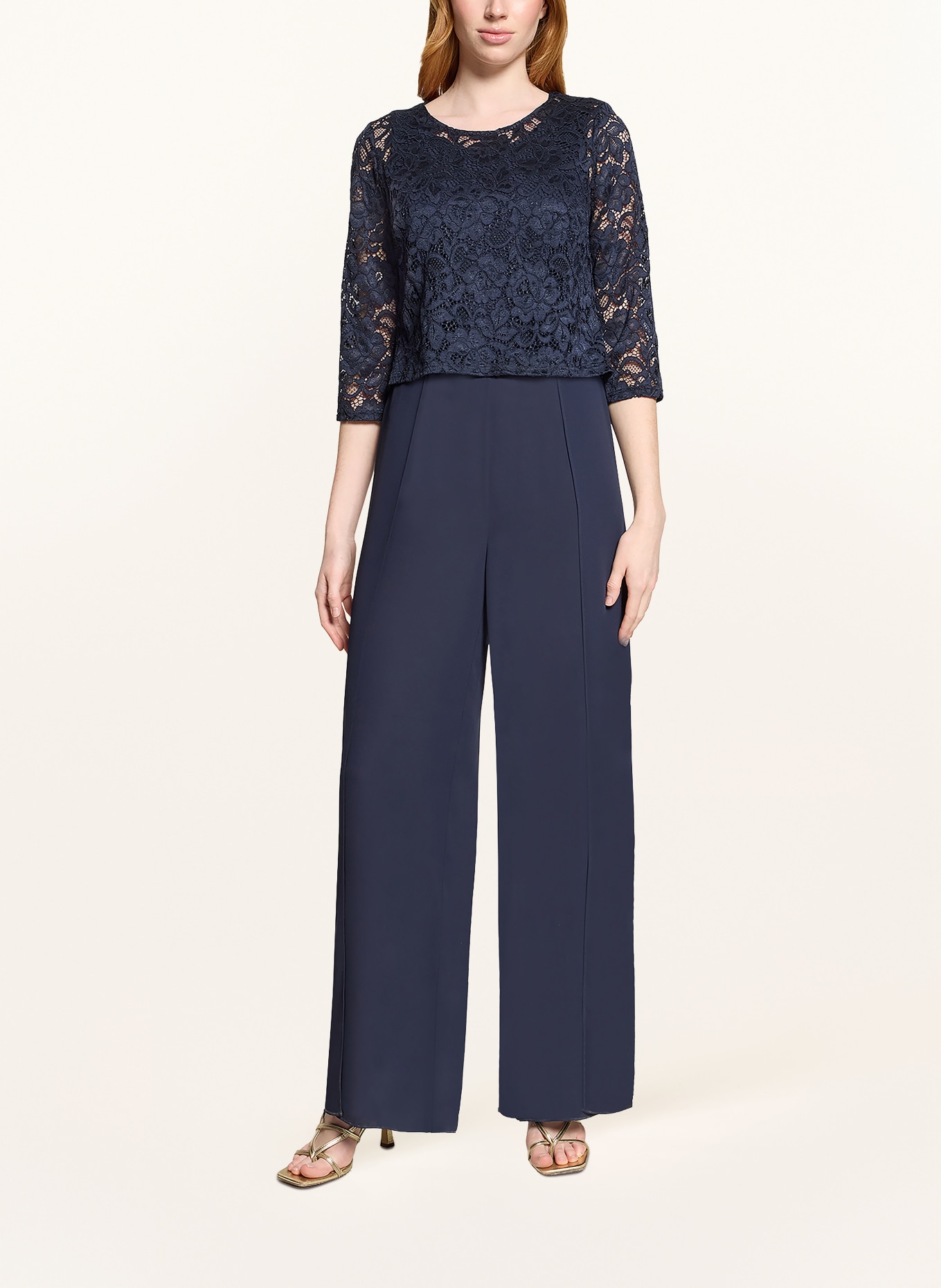 Vera Mont Jumpsuit mit 3/4-Arm: DUNKELBLAU