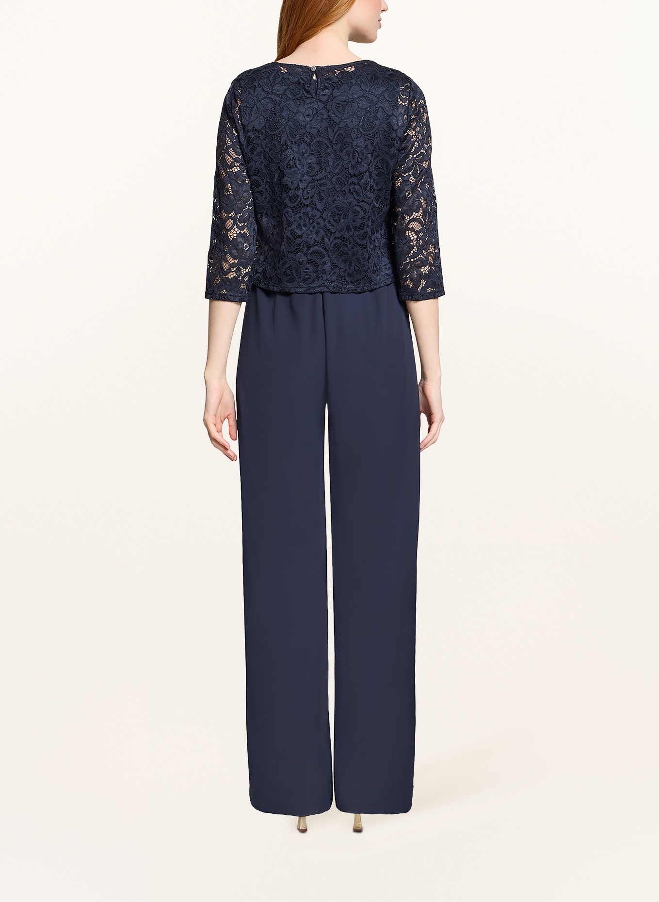 Vera Mont Jumpsuit mit 3/4-Arm: DUNKELBLAU